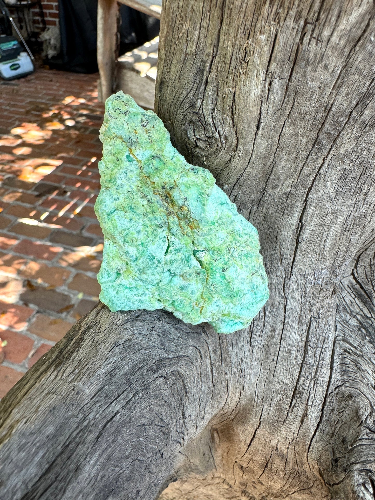 Rough/Raw Blue Green Chrysophrase from Brazil New Find 67.4g Mineral Crystal Specimen.