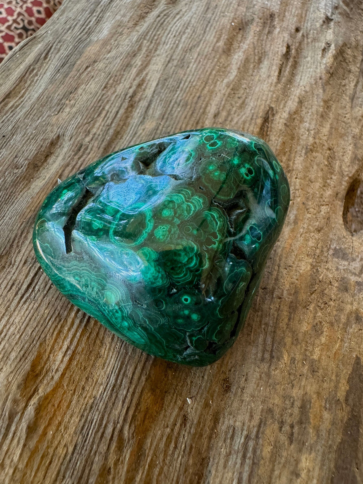 Lovely Polished Malachite Specimen from The Congo 142.3g Mineral Crystal