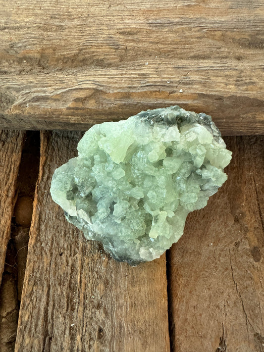 Green Prehnite Specimen 146.7g From South Africa Minerals Crystals