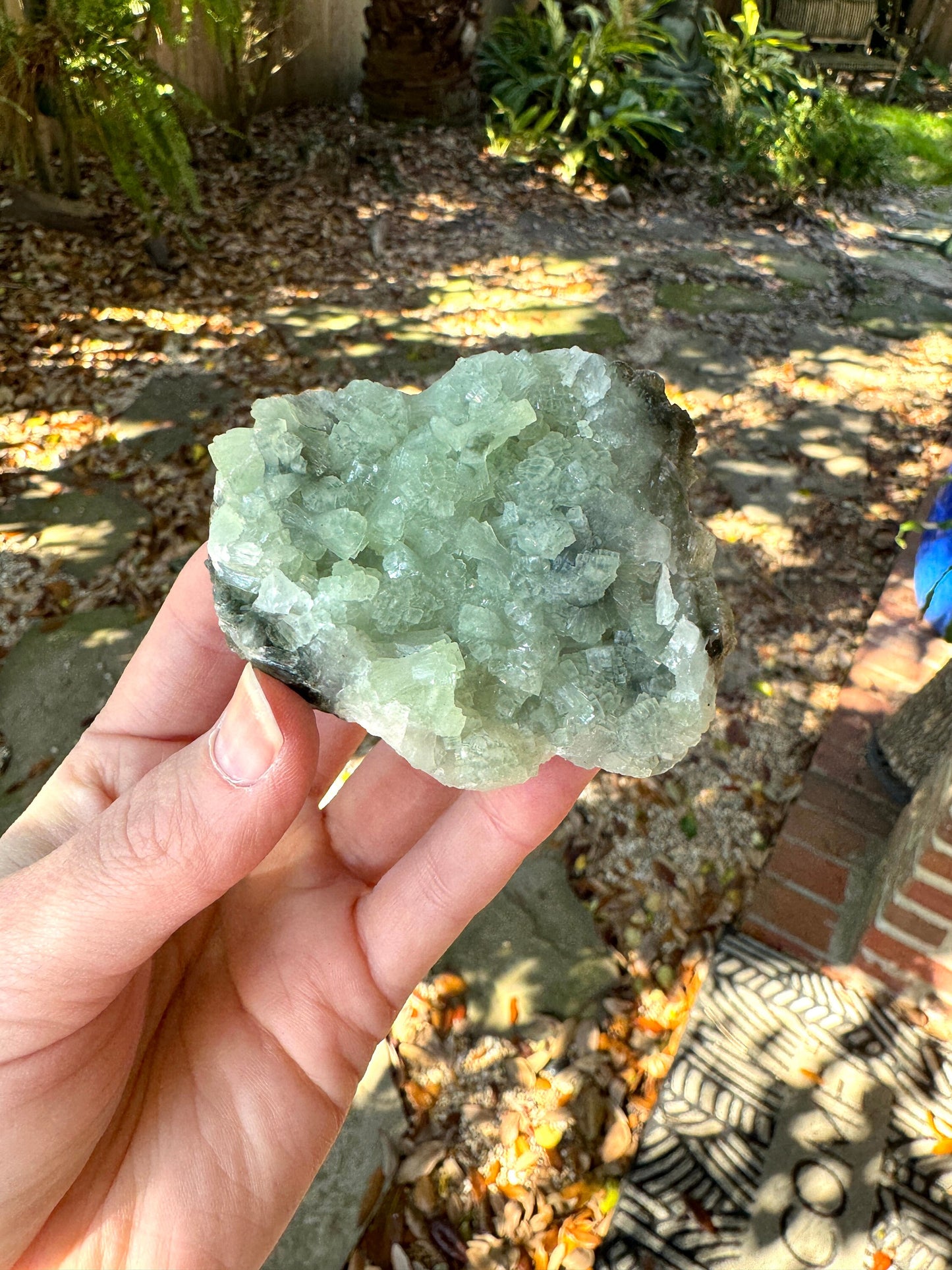 Green Prehnite Specimen 146.7g From South Africa Minerals Crystals