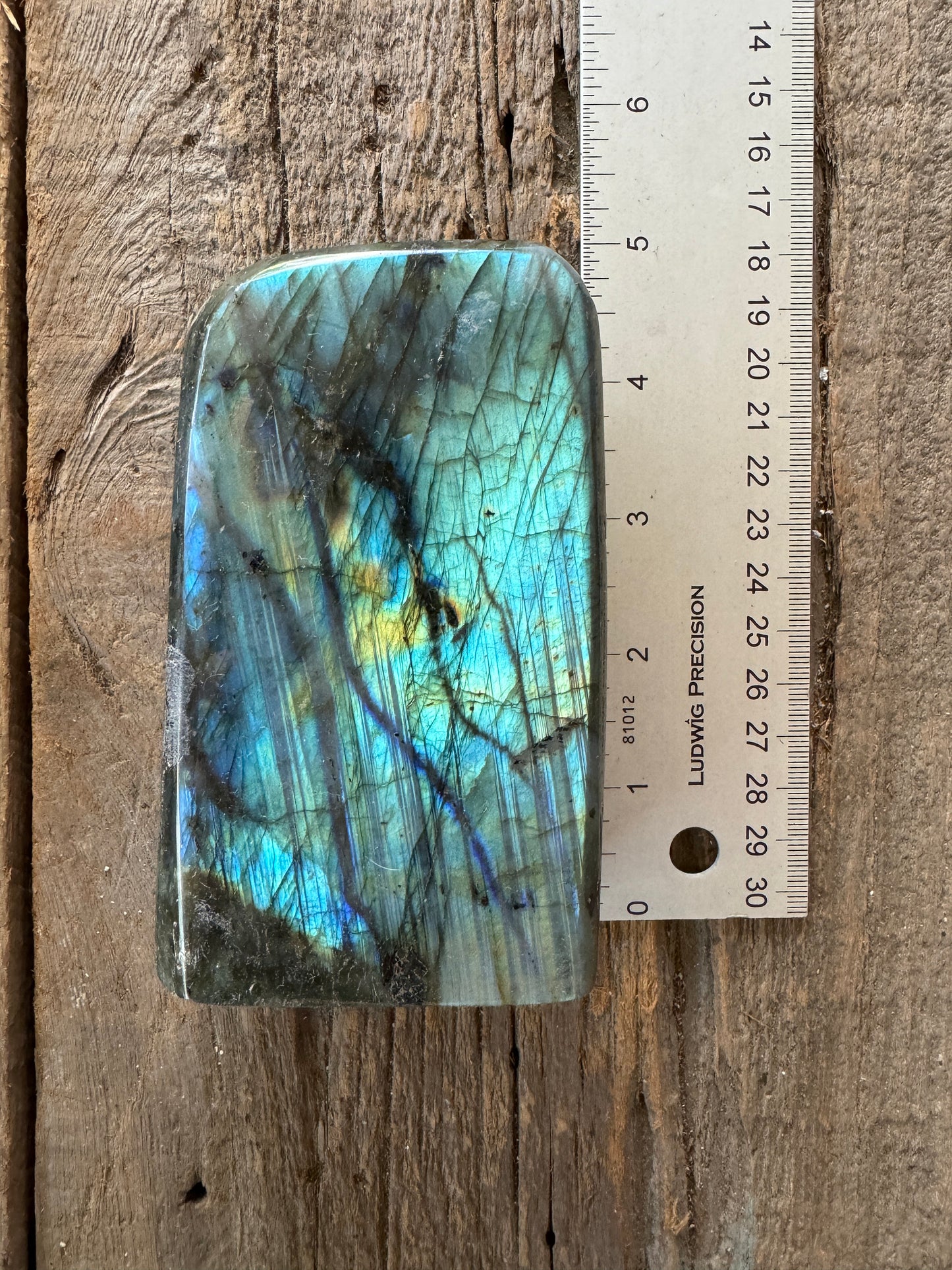 Polished Labradorite Freeform Stone 656g 1lb 7.2oz From Madagascar Great Flash!