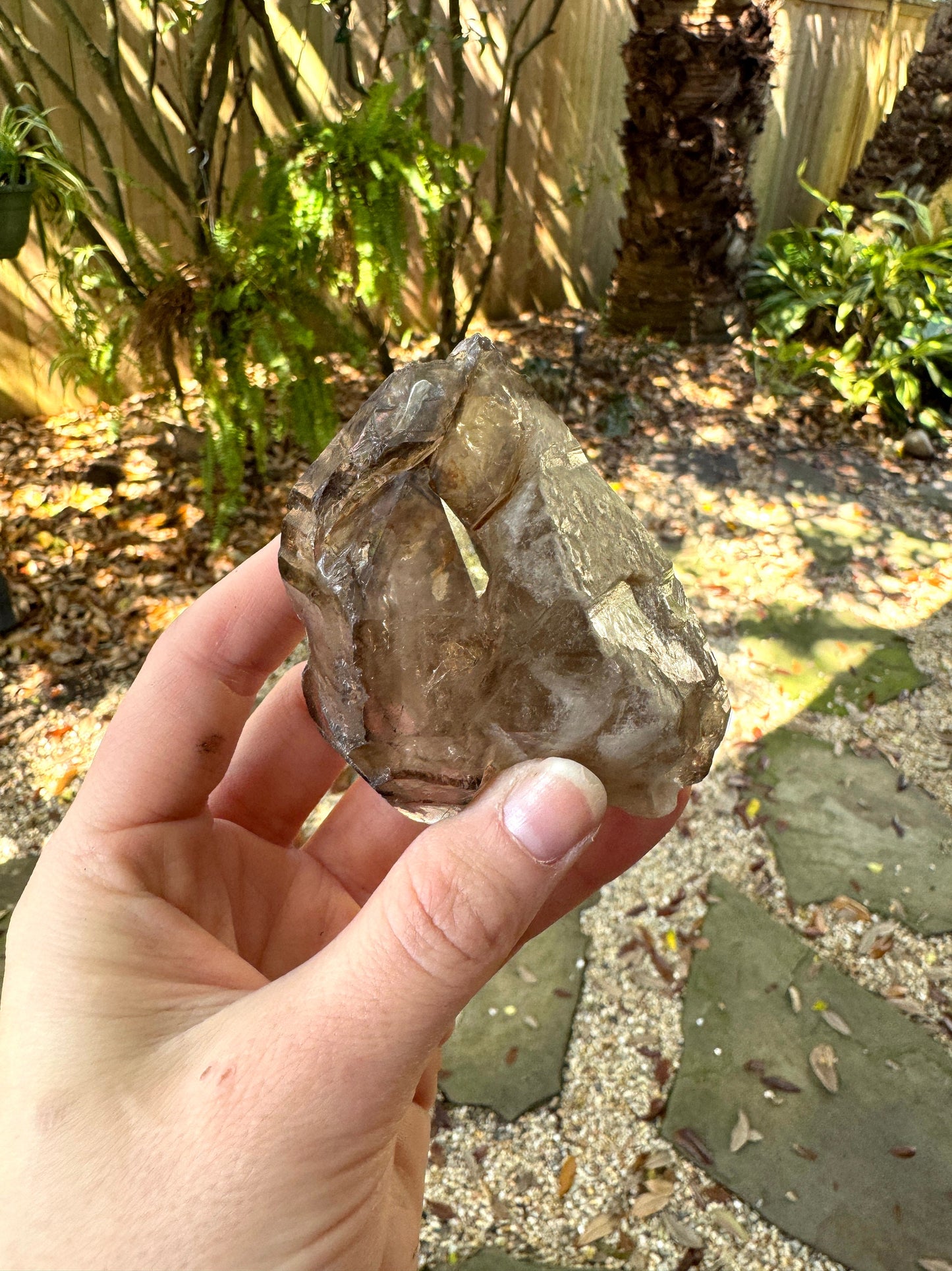 Smokey Elesital/ Skeletal Quartz Specimen 198.7g from Minas Gerais, Brazil