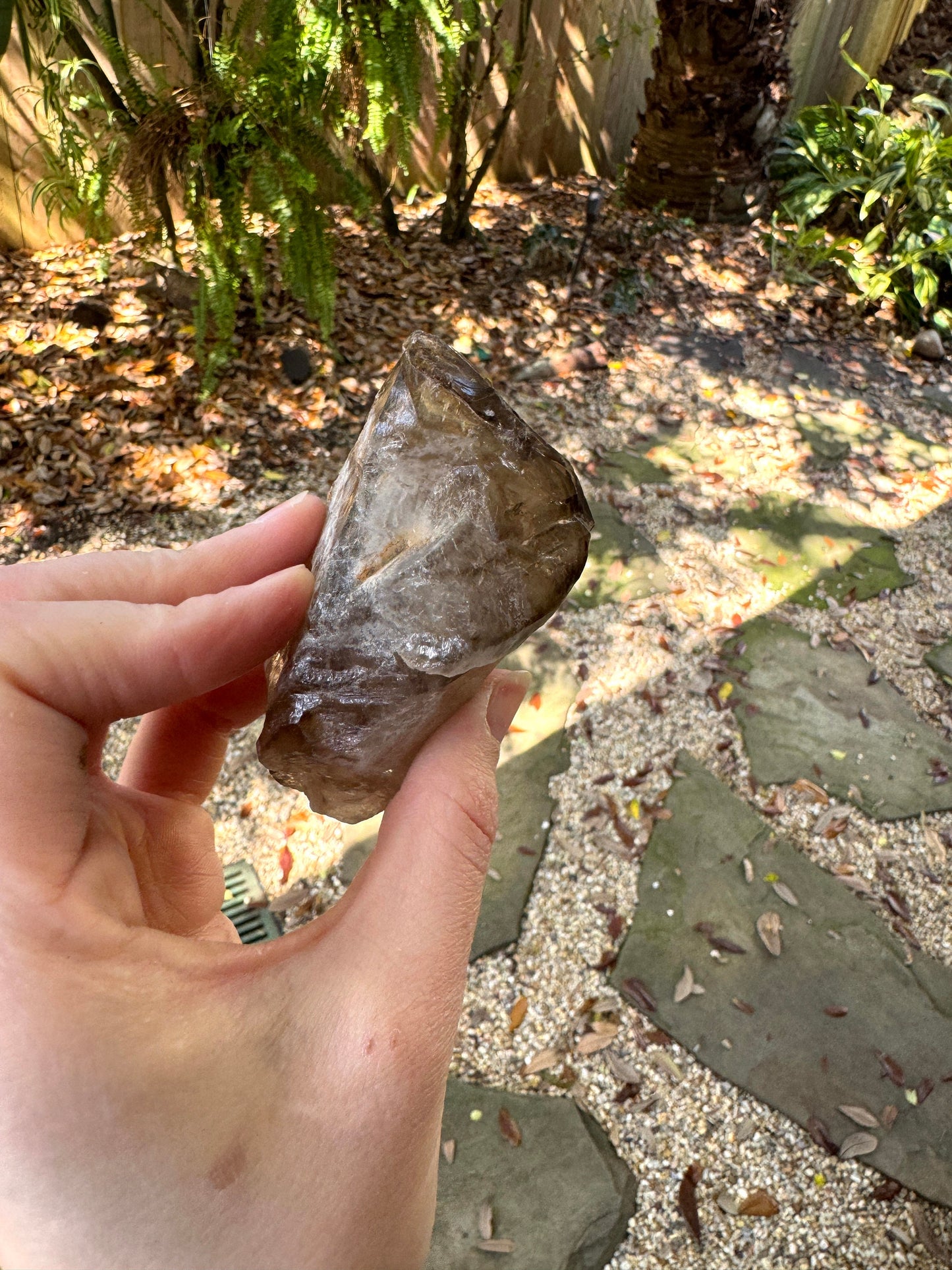 Smokey Elesital/ Skeletal Quartz Specimen 198.7g from Minas Gerais, Brazil