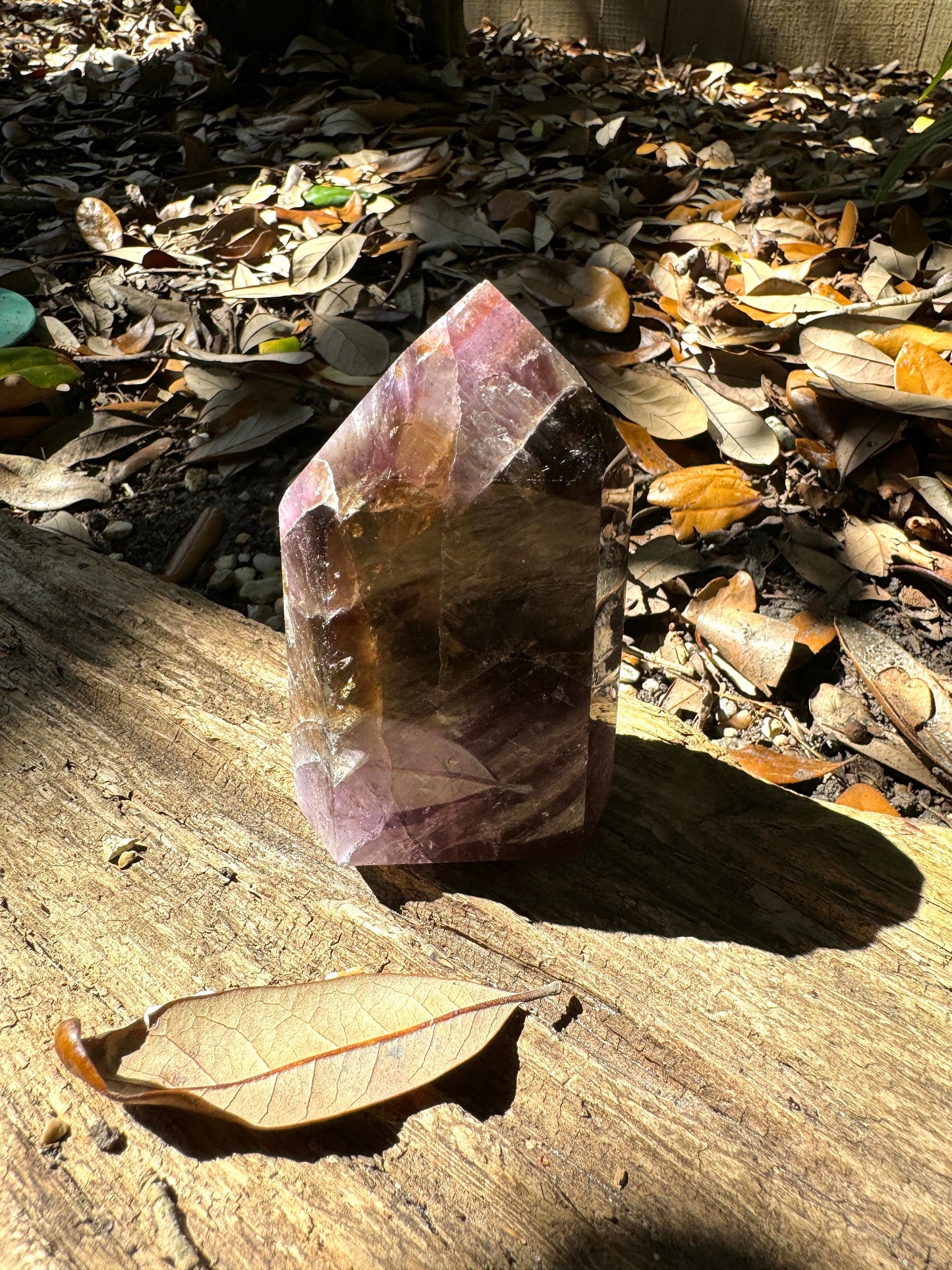 Polished Amethyst Super 7 Melody Stone Quartz Point 222g Specimen  From Minas Gerais Brazil