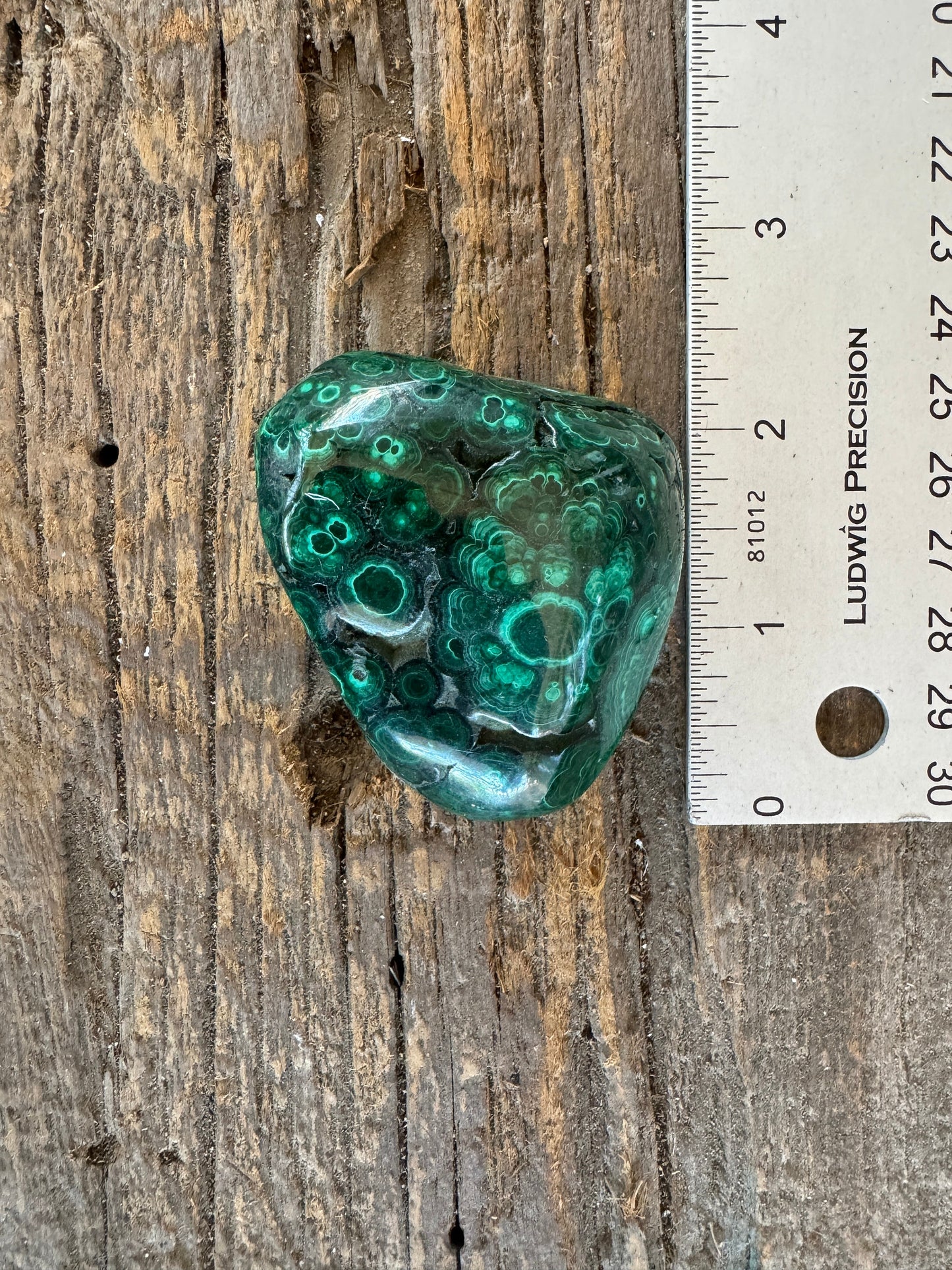 Lovely Polished Malachite Specimen from The Congo 142.3g Mineral Crystal