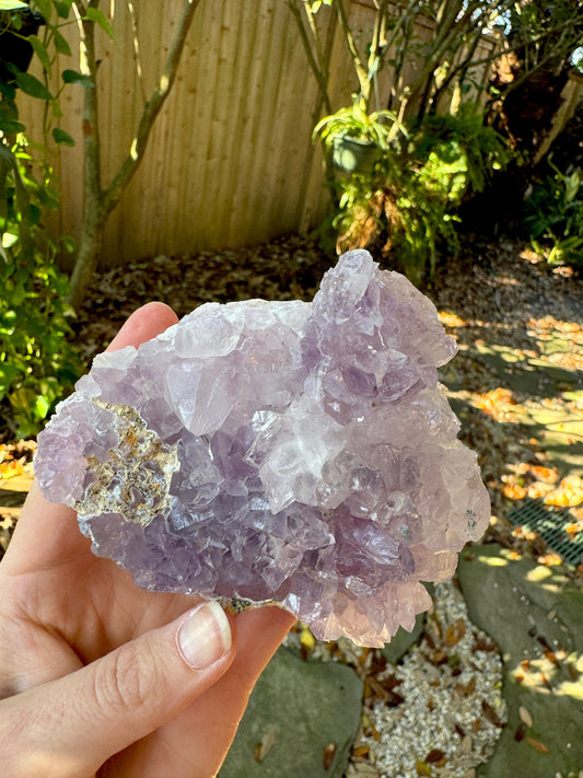 Partial Amethyst Flower 278g Specimen From Rio Grande Do Sol, Brazil