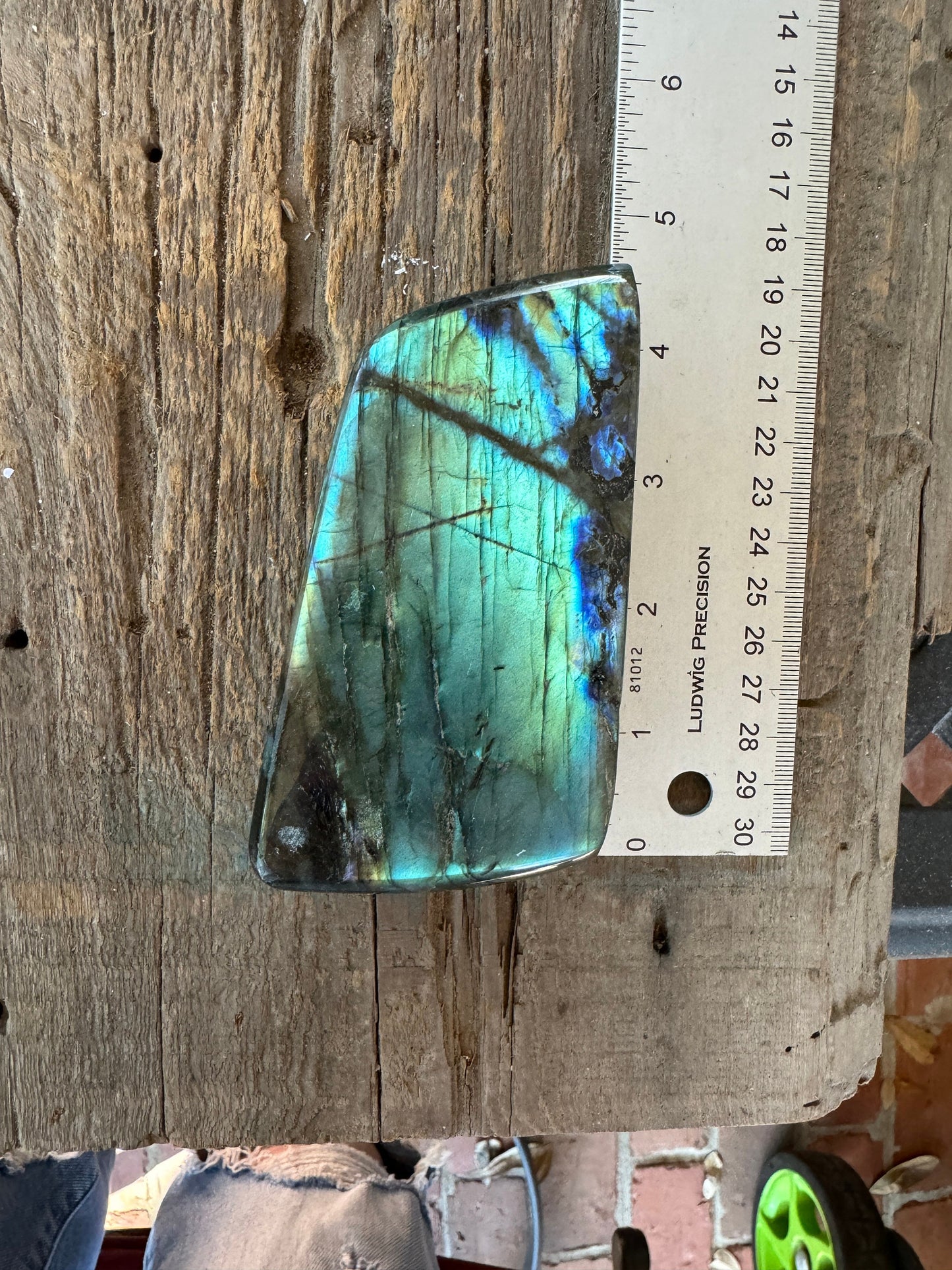 Polished Rainbow Labradorite Free Form 418g From Madagascar Mineral Crystal