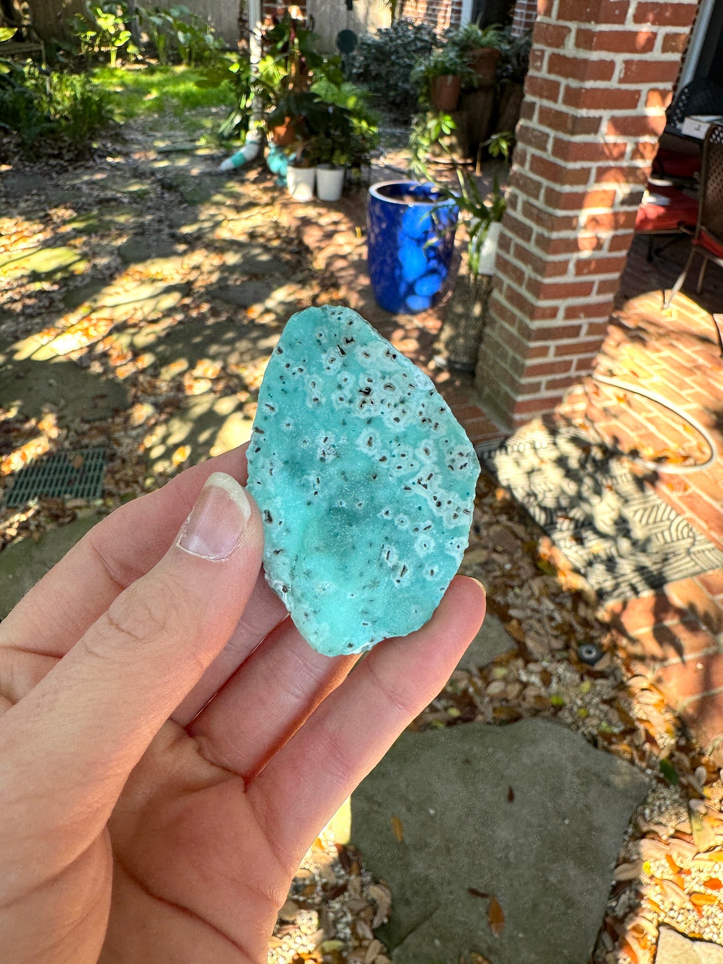 Vivid Blue Smithsonite Specimen 85.8g from Yanga Koubenza Quarries M'fouati District Republic of Congo Mineral Crystal