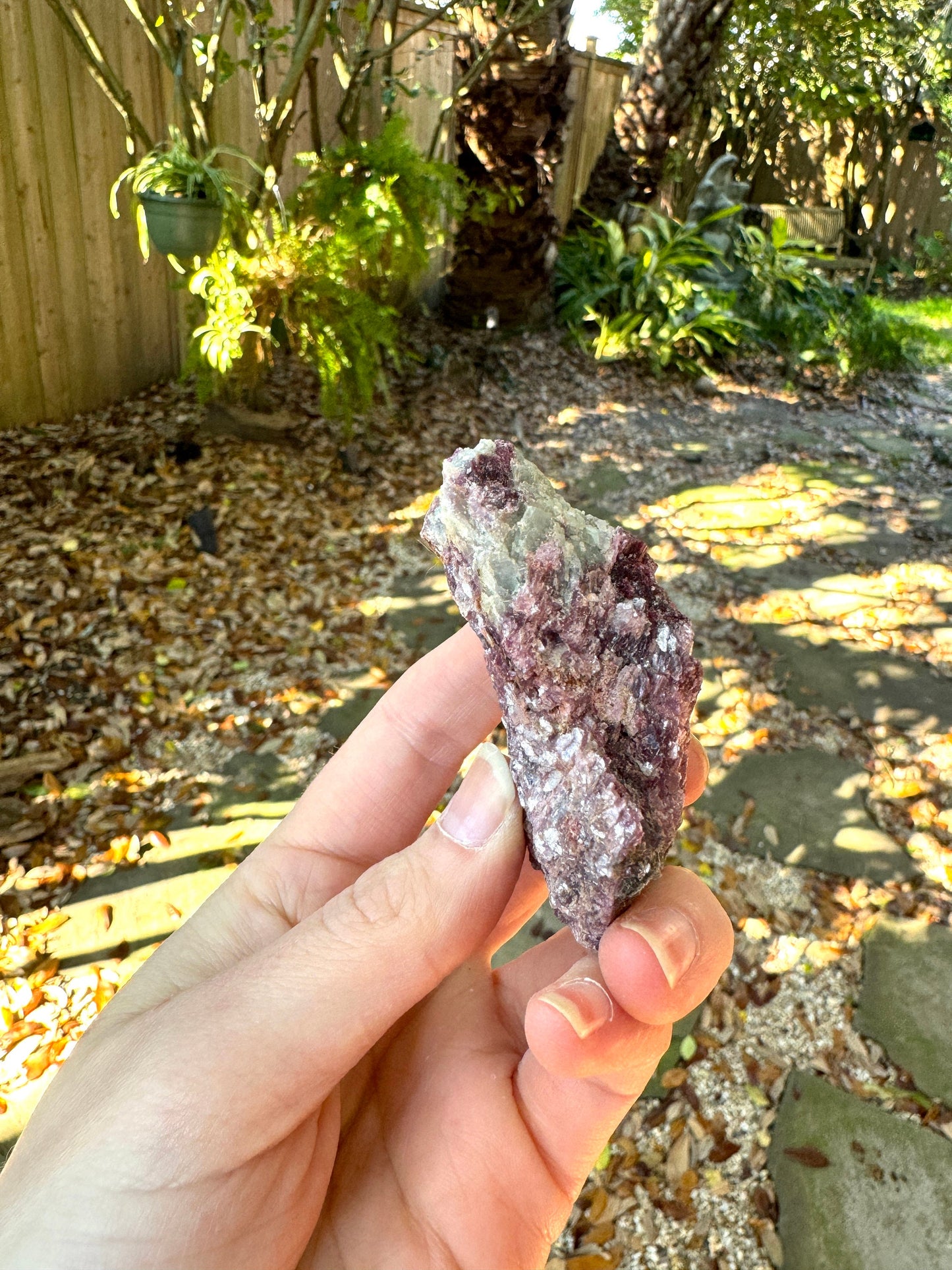 Beautiful Pink Lepidolite with Blue Clevlandite and Quartz  Specimen From Minas Gerais Brazil  98.4g Mineral Crystal