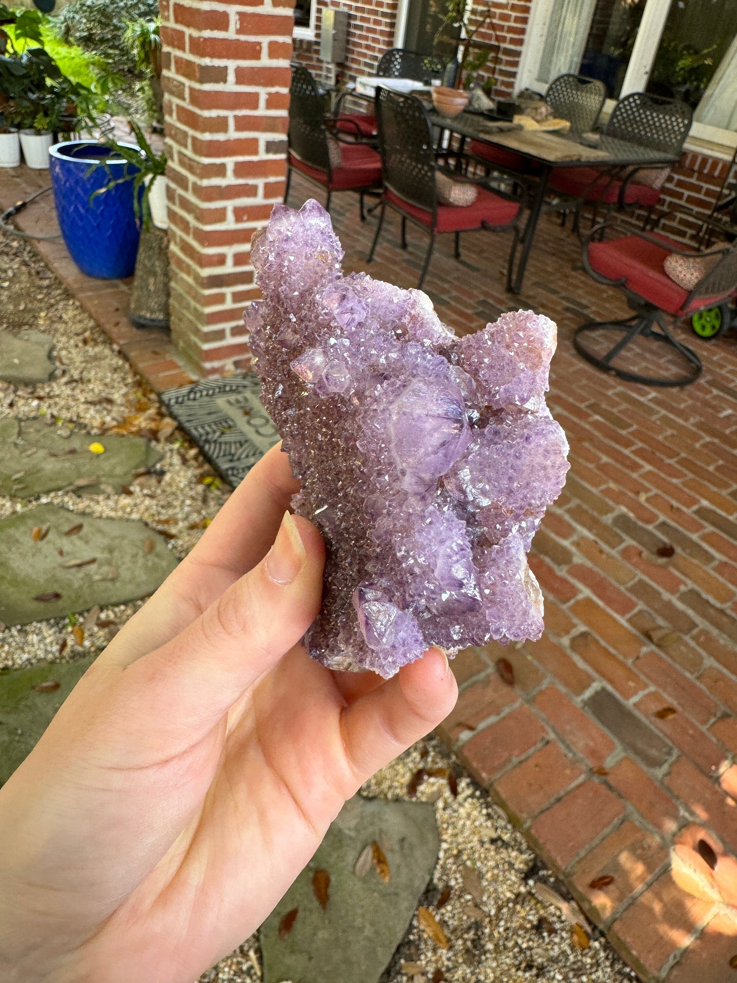 Amethyst w/Hematite and Iron Spirit Quartz Cluster 464g Specimen From Mpumalanga South Africa