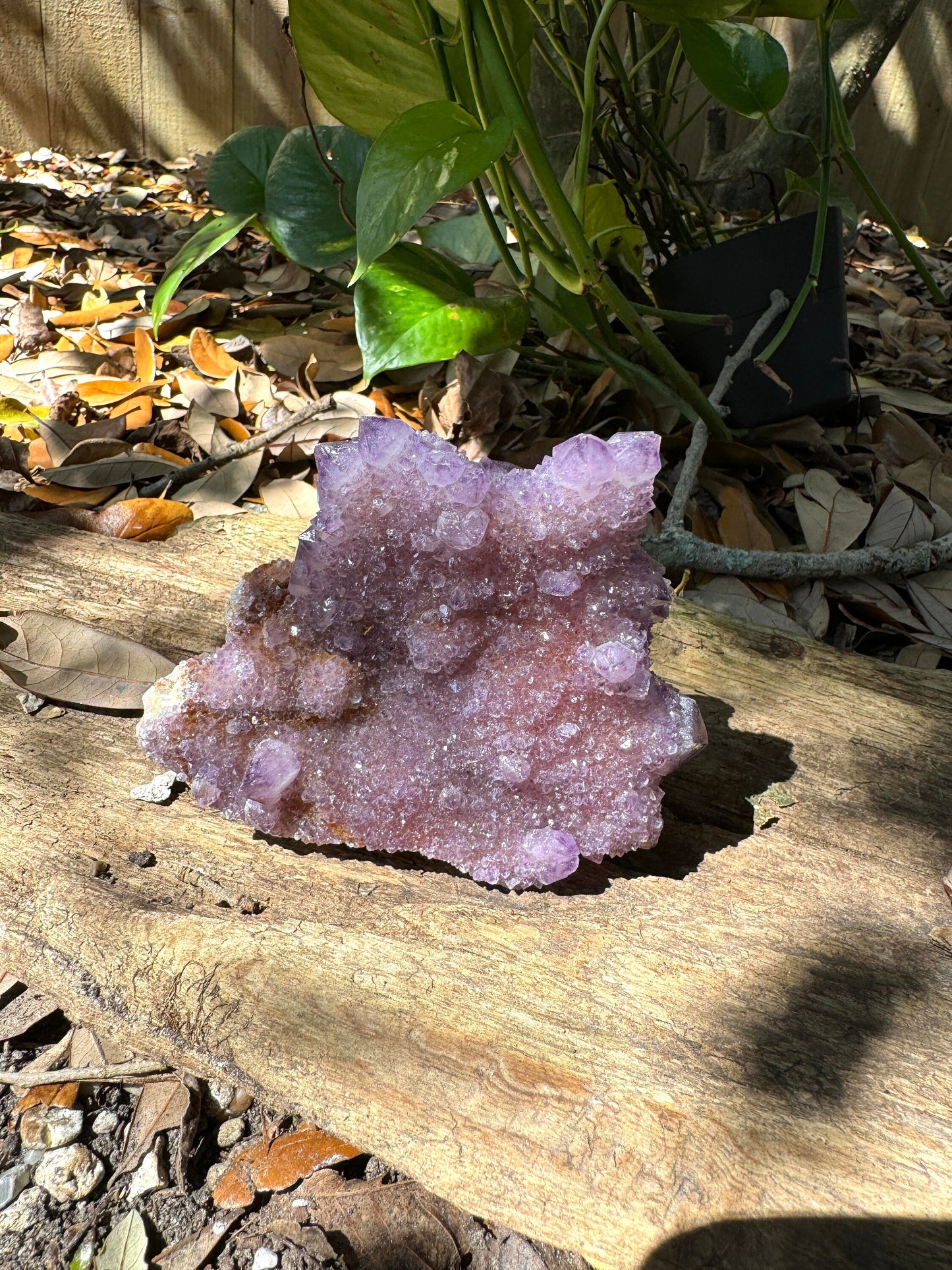 Amethyst w/Hematite and Iron Spirit Quartz Cluster 464g Specimen From Mpumalanga South Africa