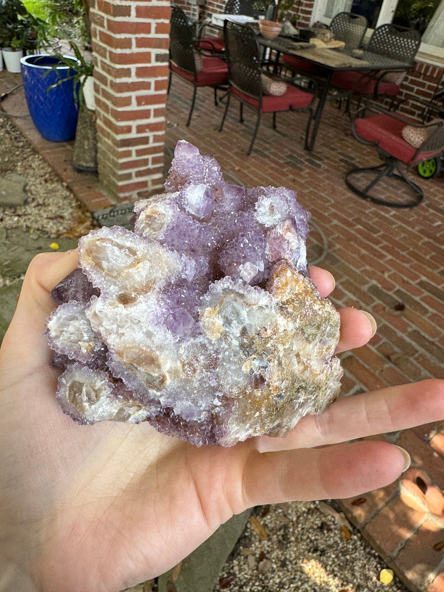 Amethyst w/Hematite and Iron Spirit Quartz Cluster 464g Specimen From Mpumalanga South Africa