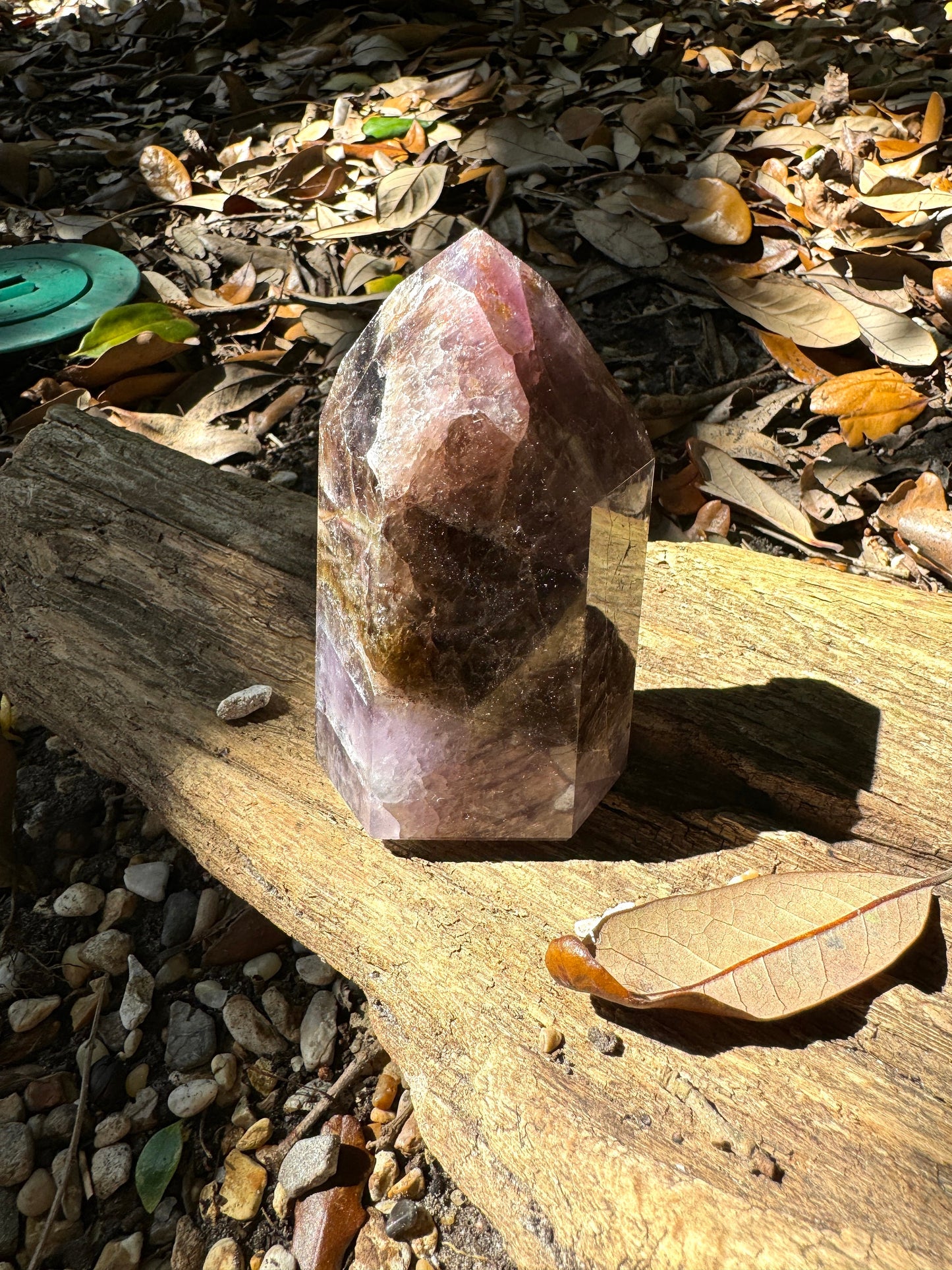 Polished Amethyst Super 7 Melody Stone Quartz Point 222g Specimen  From Minas Gerais Brazil