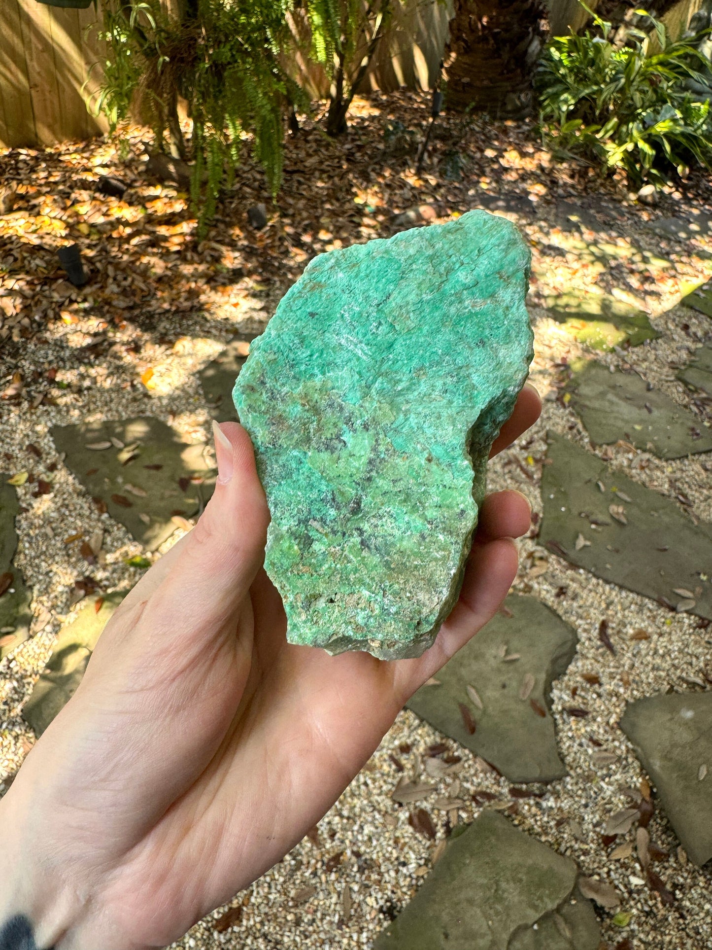 Rough/Raw Blue Green Chrysophrase With Quartz from Brazil New Find 474g 1lb 0.7oz Mineral Crystal Specimen.