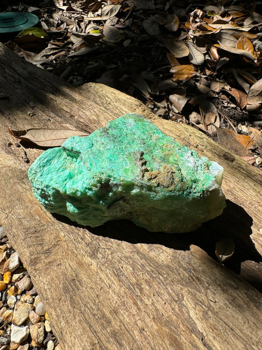 Rough/Raw Blue Green Chrysophrase With Quartz from Brazil New Find 474g 1lb 0.7oz Mineral Crystal Specimen.