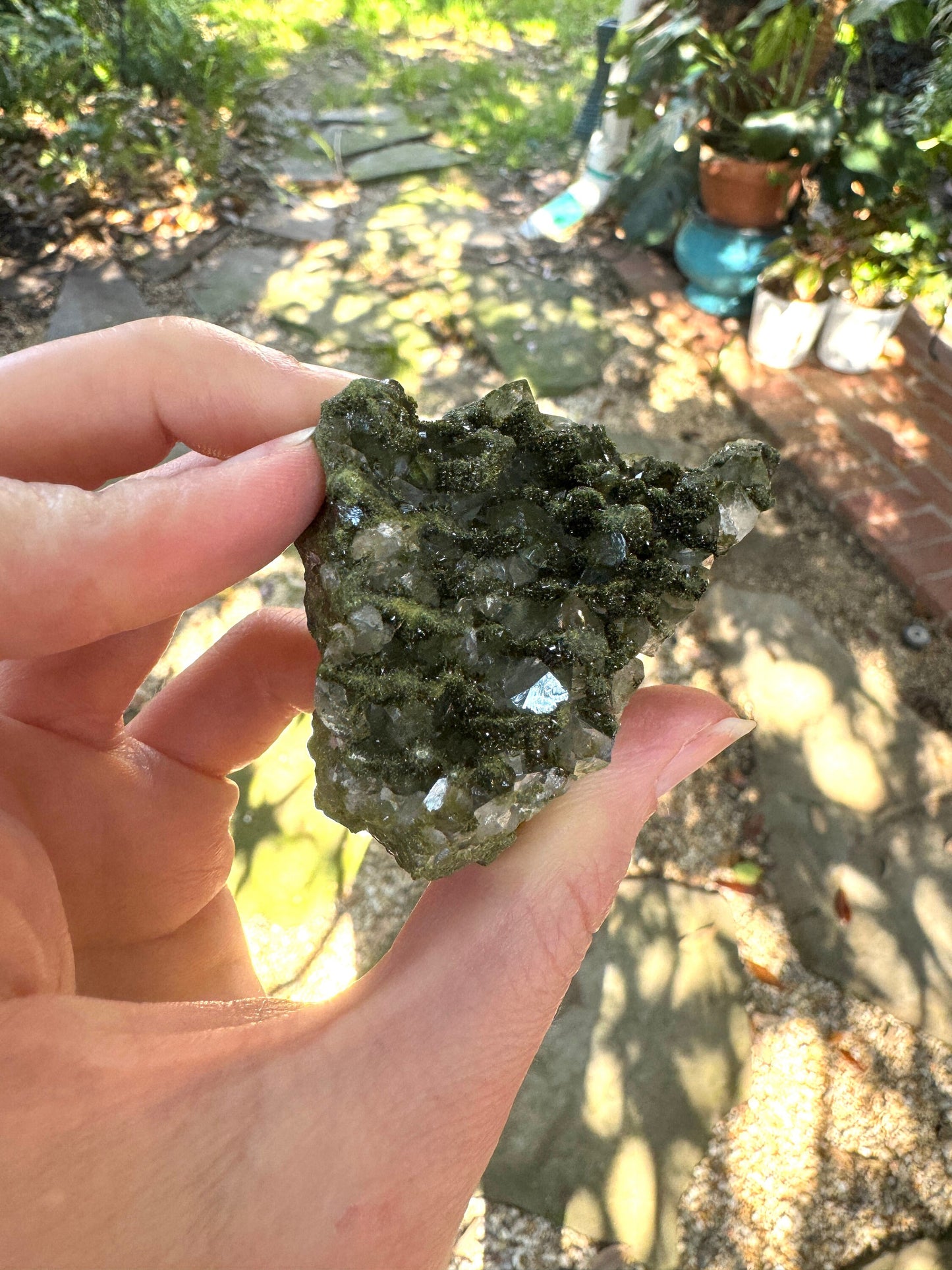 Epidote and Quartz Raw Crystal Specimen 72.4g, From Hakkari, Turkey Mineral Crystal