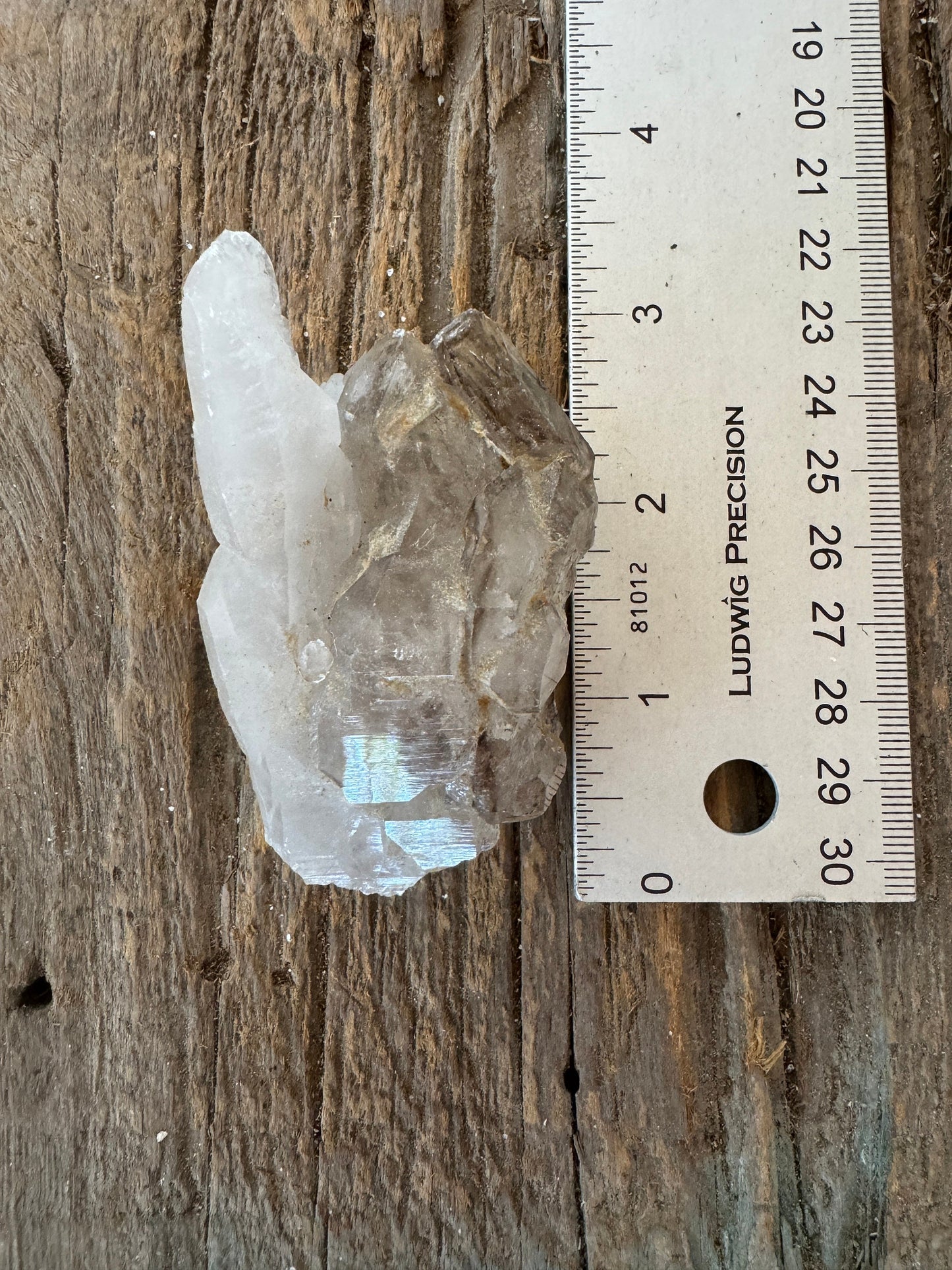 Smokey Elesital Quartz Specimen from Minas Gerais Brazil, 106.8g Mineral Crystal