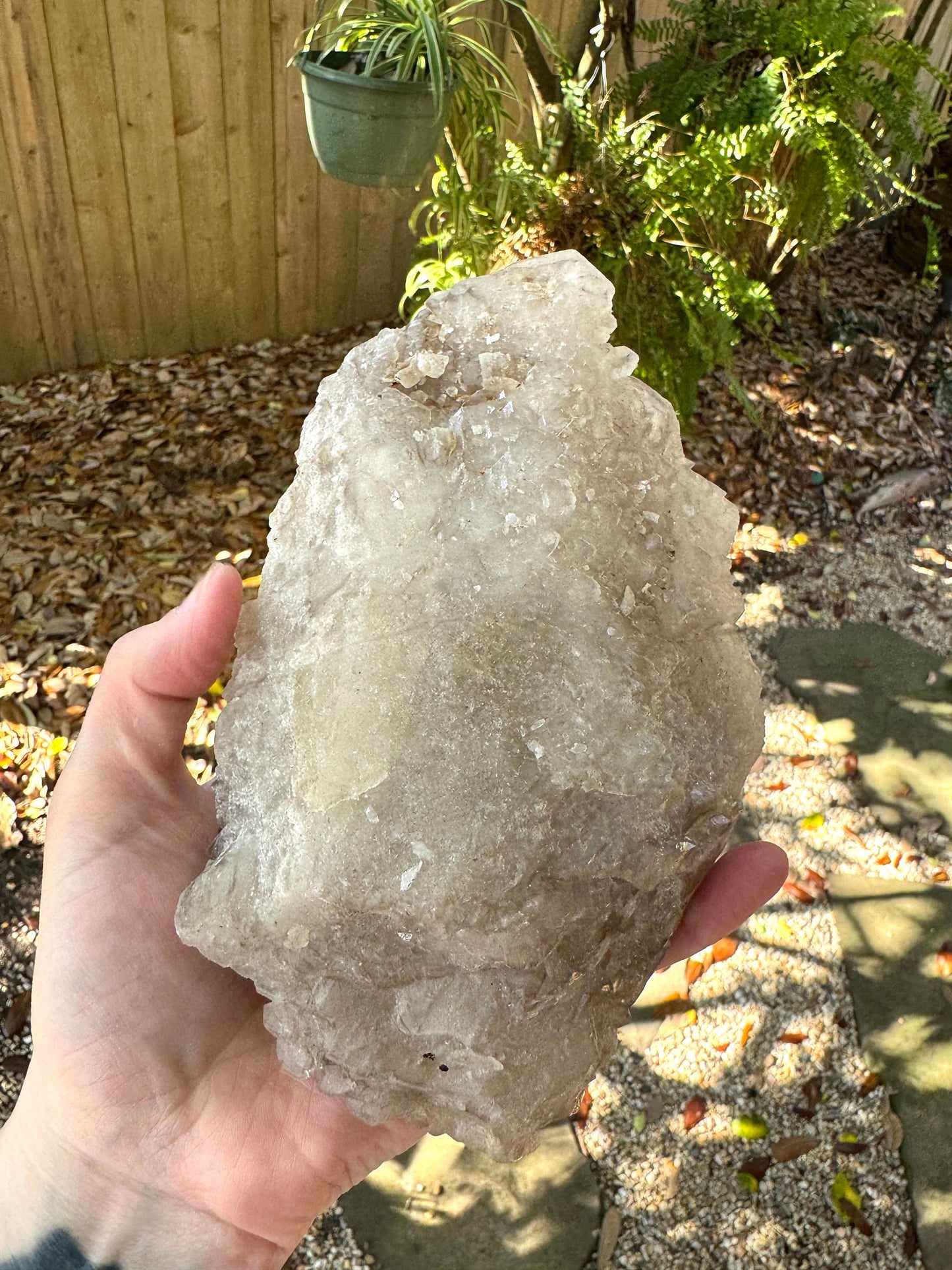 Elesital Quartz Double Sided Specimen from Brazil, 858g 1lb 14.3oz Mineral Crystal