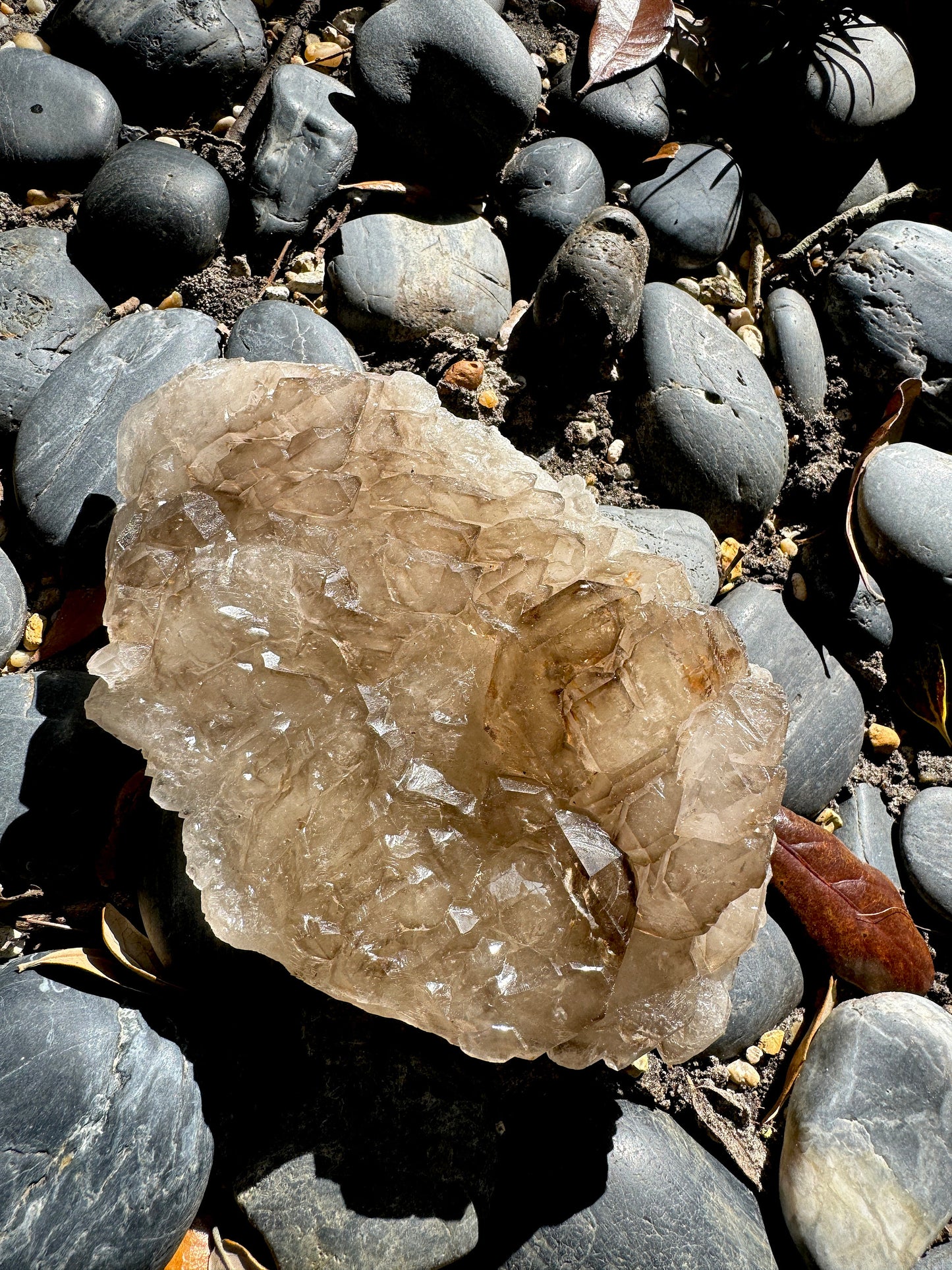 Elesital Quartz Double Sided Specimen from Brazil, 858g 1lb 14.3oz Mineral Crystal