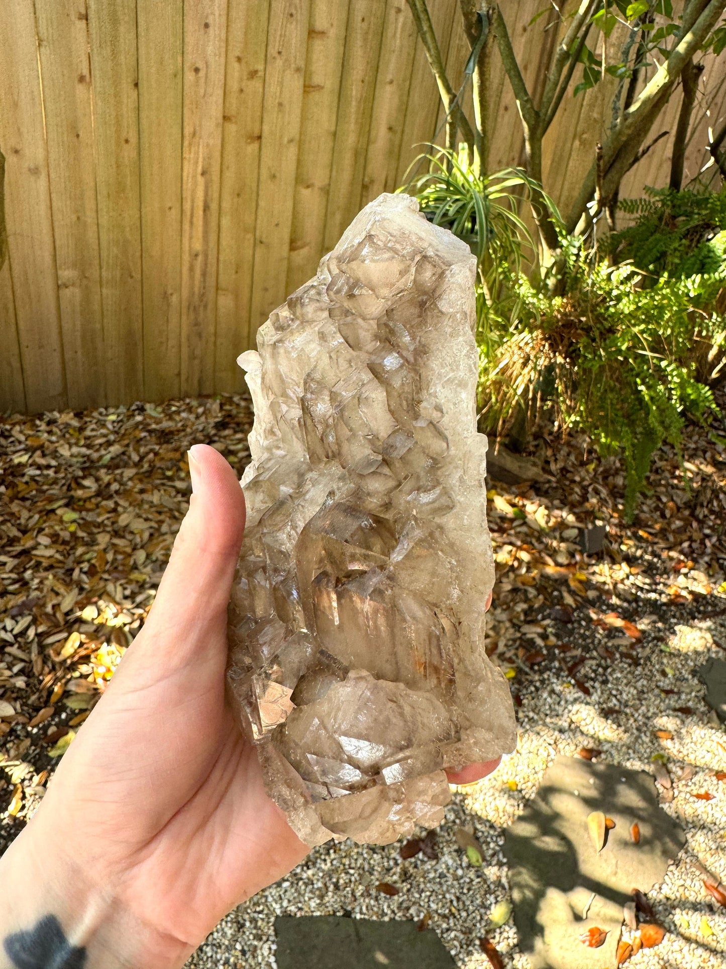 Elesital Quartz Double Sided Specimen from Brazil, 858g 1lb 14.3oz Mineral Crystal