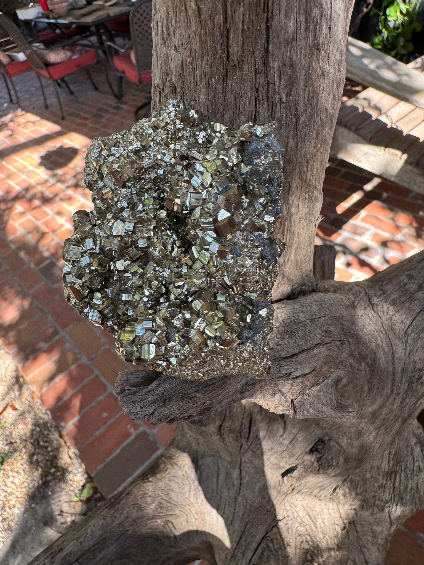 Beautiful Natural Raw Pyrite Crystal Specimen 176g, from Peru