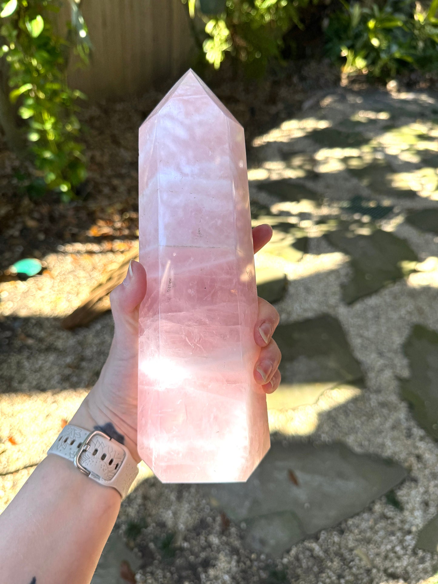 Polished Rose Quartz Tower, From Minas Gerais, Brazil, 1764g 3lbs 14.2oz Crystal, Specimen Mineral