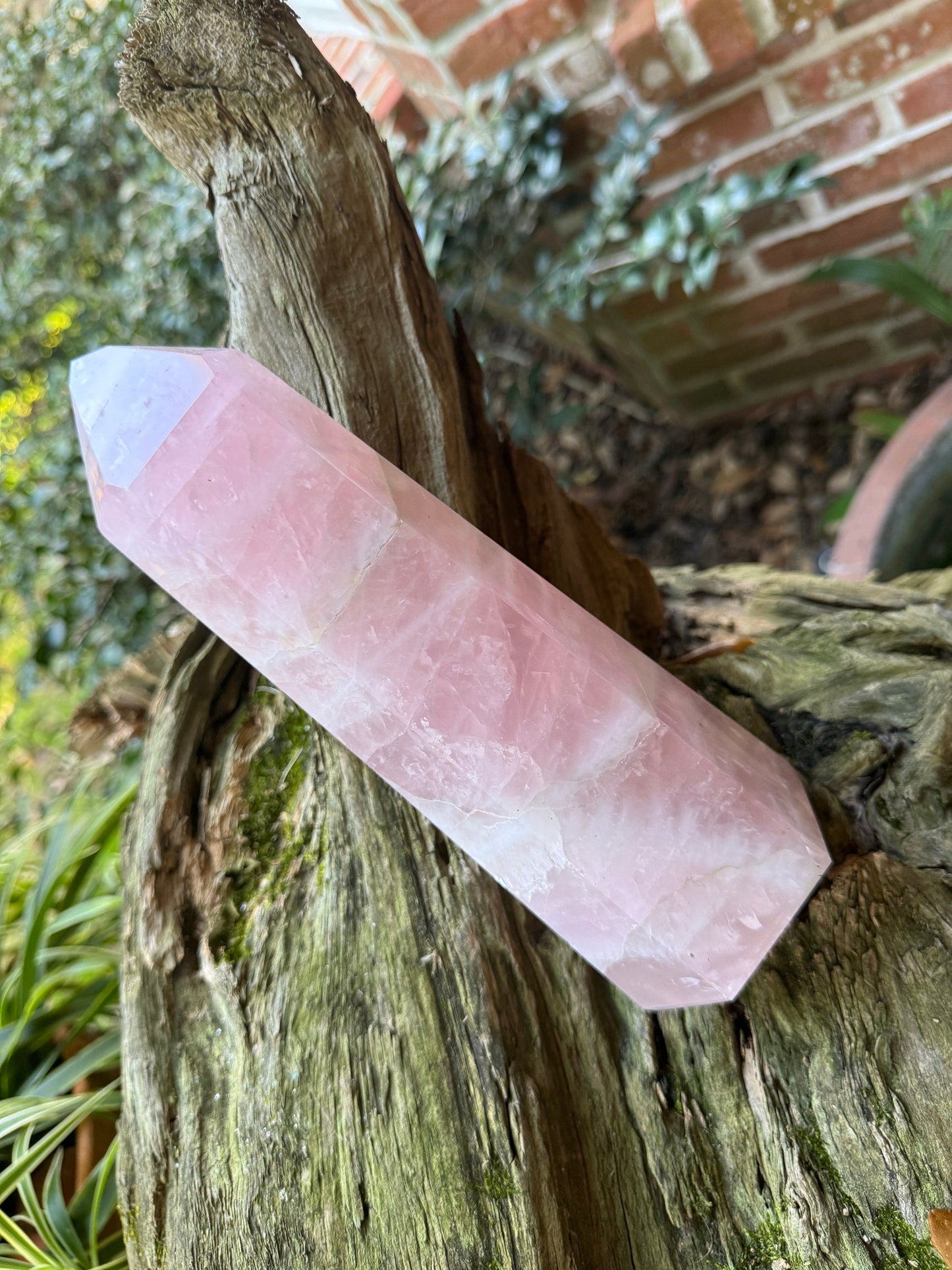 Polished Rose Quartz Tower, From Minas Gerais, Brazil, 1764g 3lbs 14.2oz Crystal, Specimen Mineral