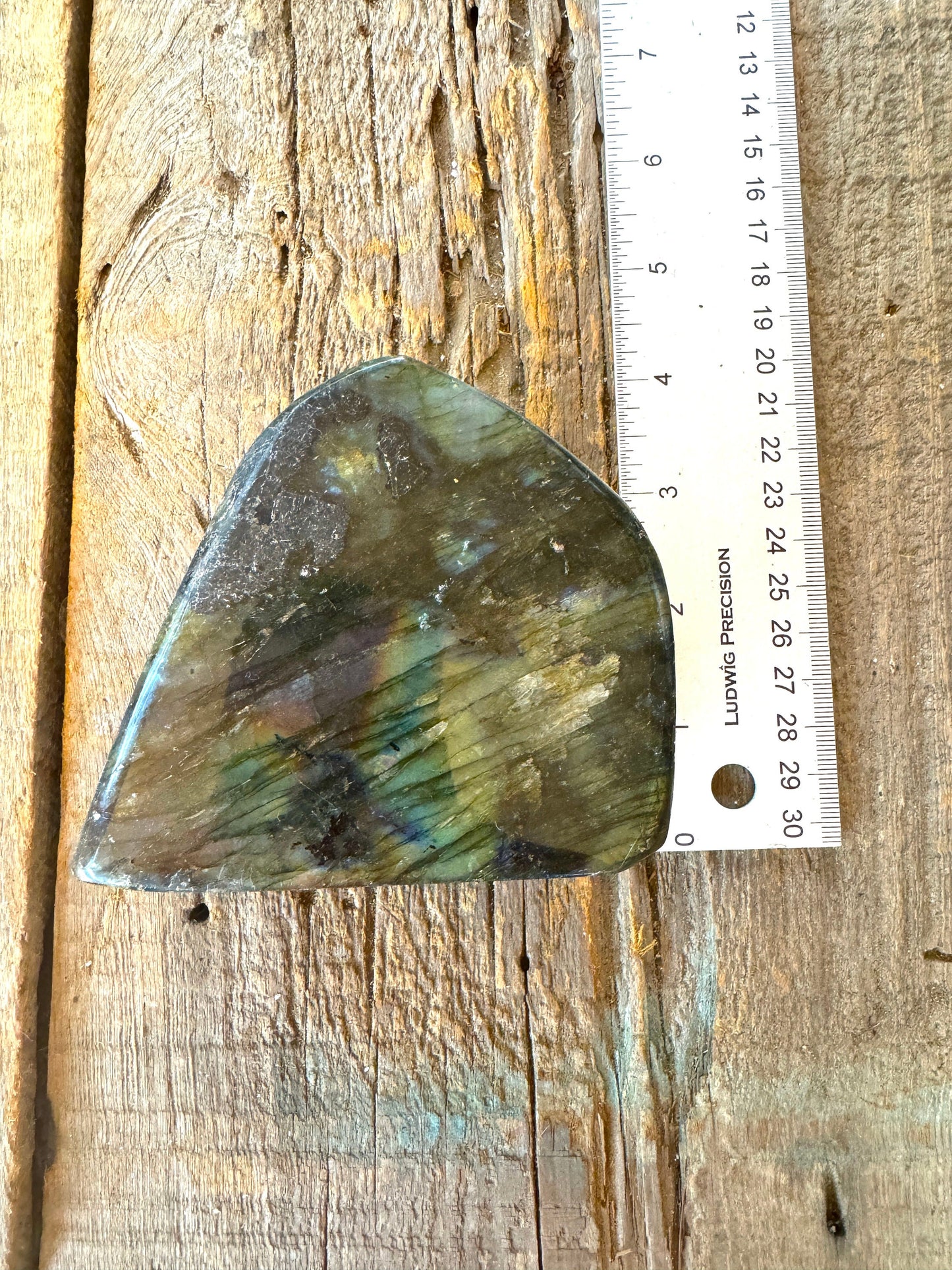 Polished Rainbow Labradorite Free Form 702g 1lb 6.8oz From Madagascar Mineral Crystal