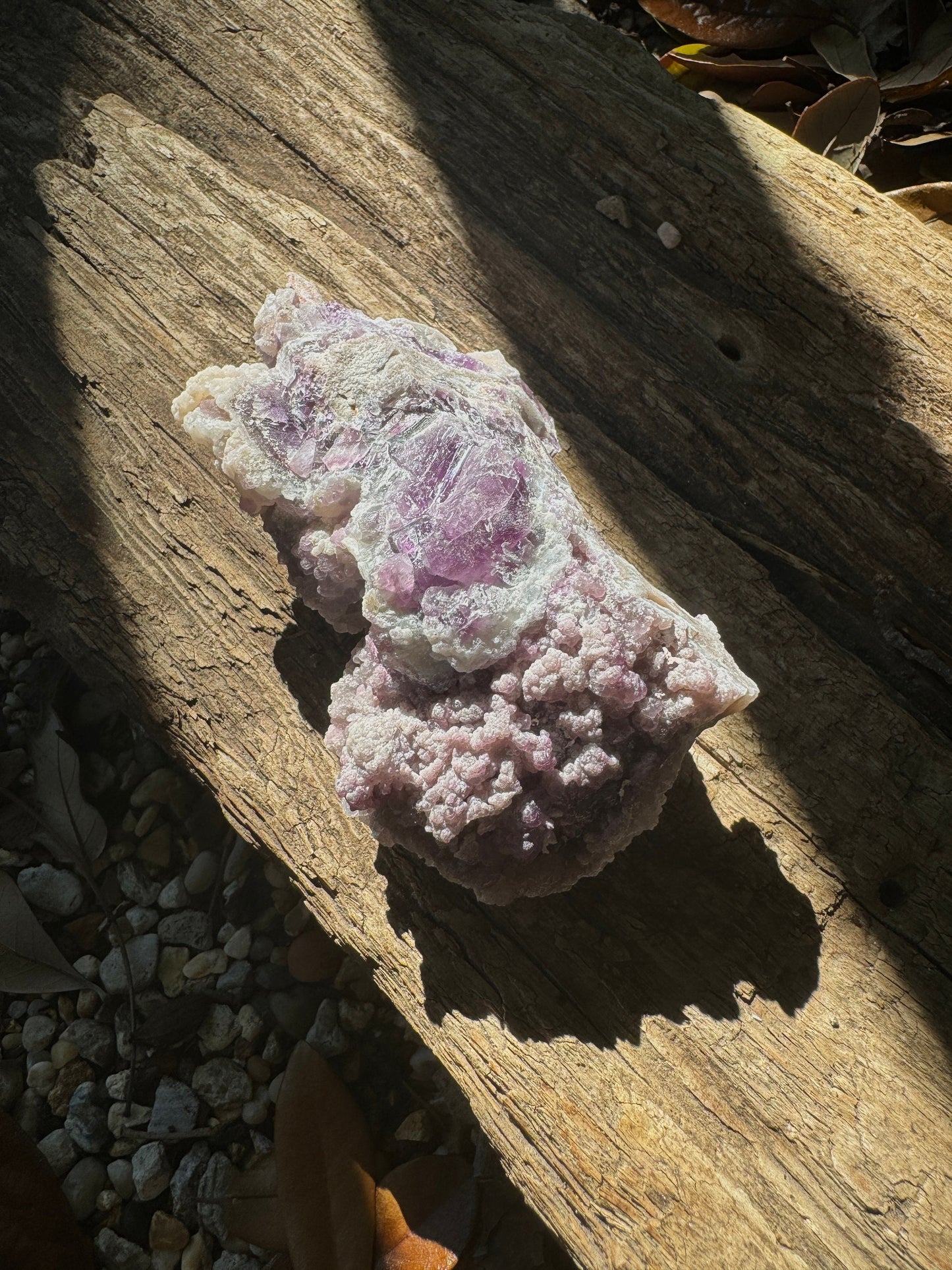 Purple Fluorite With Quartz Epimorphs Second Chance Vein, Tombstone AZ 228g Mineral Crystal