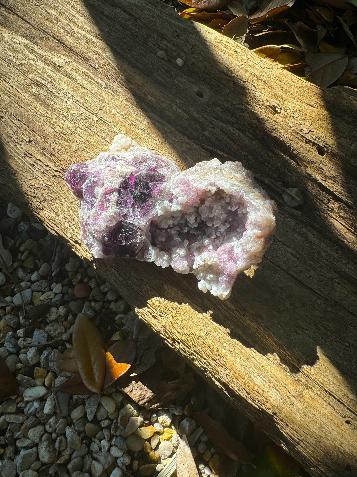 Purple Fluorite With Quartz Epimorphs Second Chance Vein, Tombstone AZ 228g Mineral Crystal