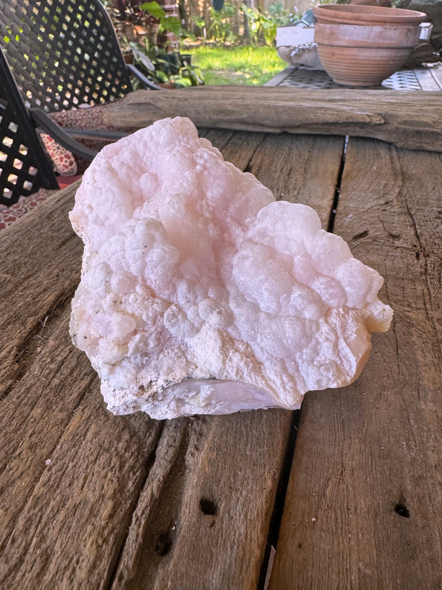 Rare Beautiful Botryoidal Natural Pink Opal from Ica, Peru Specimen 476g Mineral Crystal