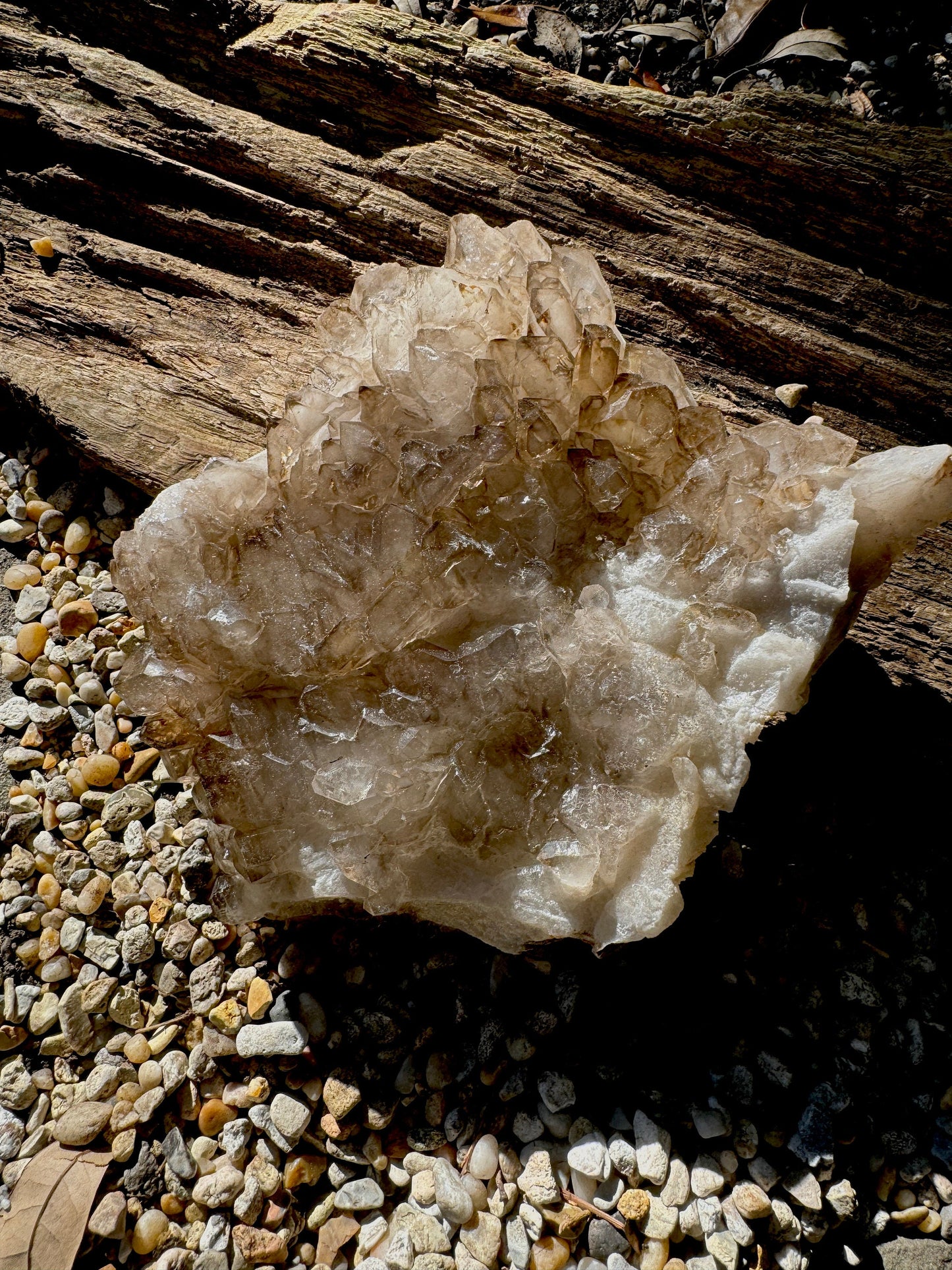Elesital Smokey Quartz Specimen from Brazil, 2340g 5lbs 2.6oz Mineral Crystal
