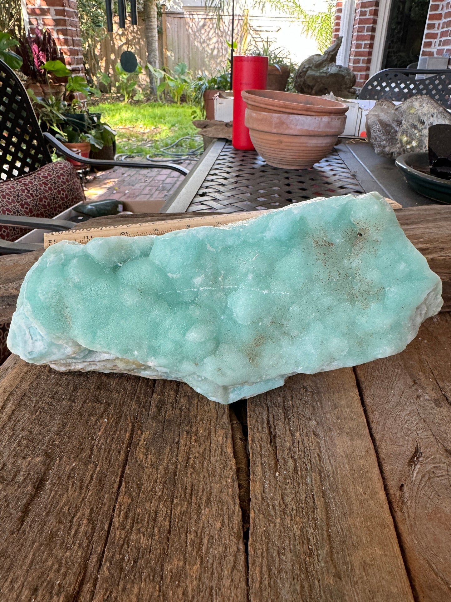 Raw Blue Caribbean Calcite from Pakistan 1520g 3lbs 5.6oz Specimen Mineral Crystal