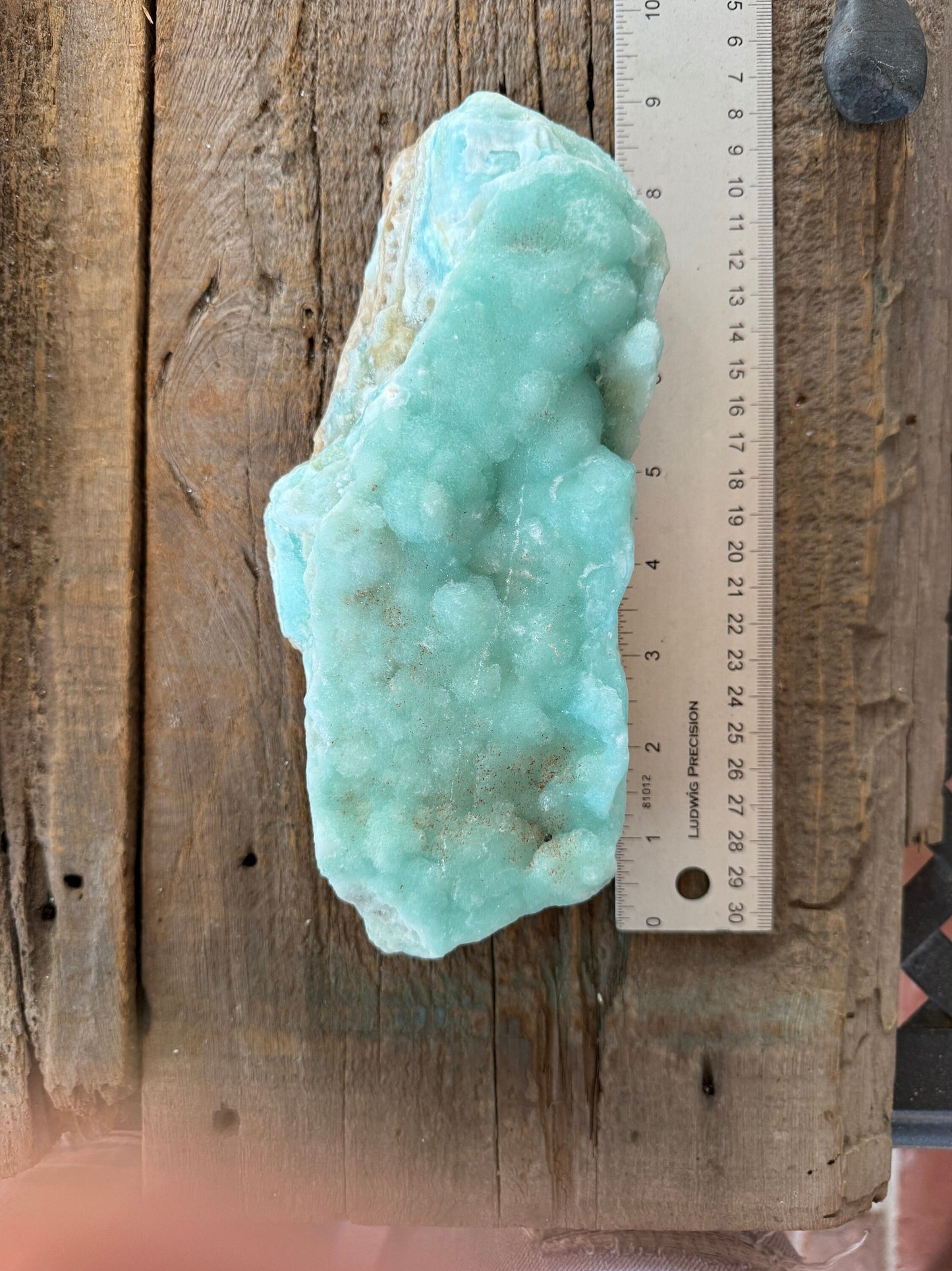 Raw Blue Caribbean Calcite from Pakistan 1520g 3lbs 5.6oz Specimen Mineral Crystal