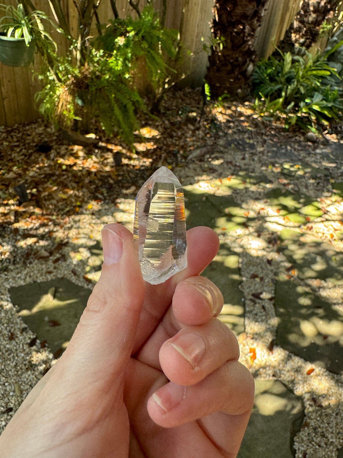 Stunning Columbian Lemurian Optical Quartz Point 31.4g Specimen