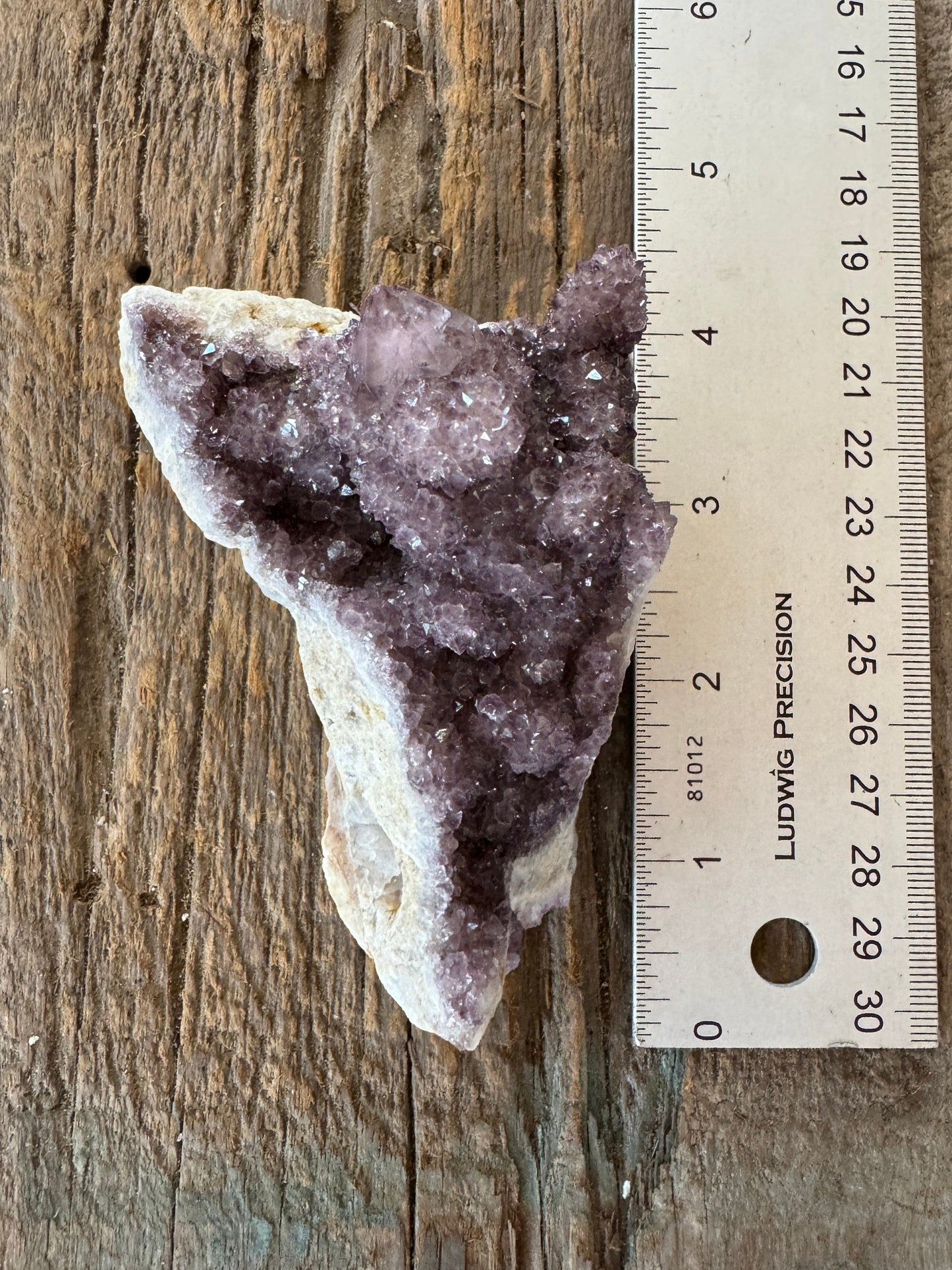 Amethyst Spirit Quartz Point cluster With Iron Specimen 263.5g From Mpumalanga South Africa