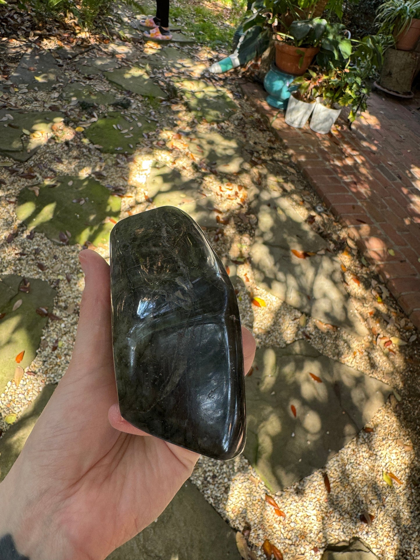 Polished Rainbow Labradorite Free Form 820g From Madagascar Mineral Crystal