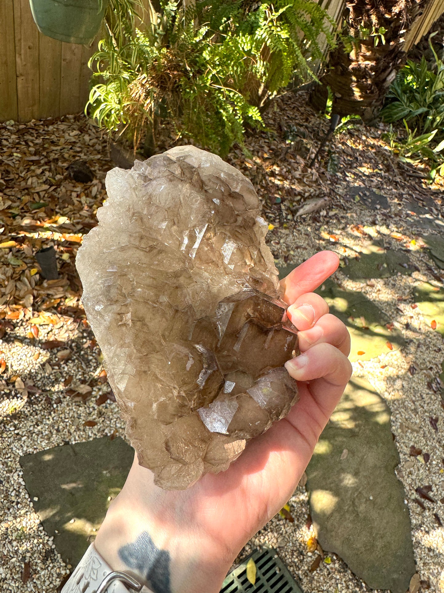 Elesital Quartz Double Sided Specimen from Brazil, 858g 1lb 14.3oz Mineral Crystal