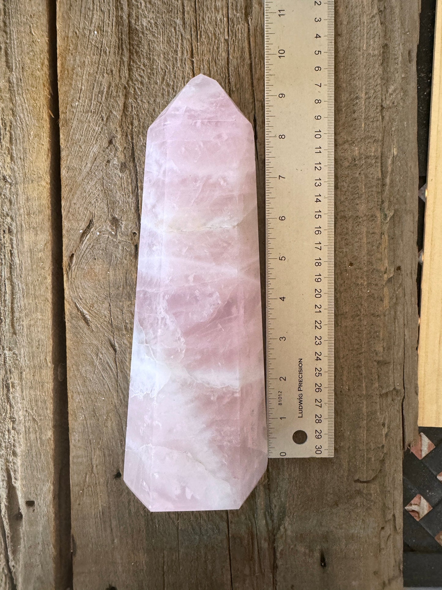 Polished Rose Quartz Tower, From Minas Gerais, Brazil, 1764g 3lbs 14.2oz Crystal, Specimen Mineral