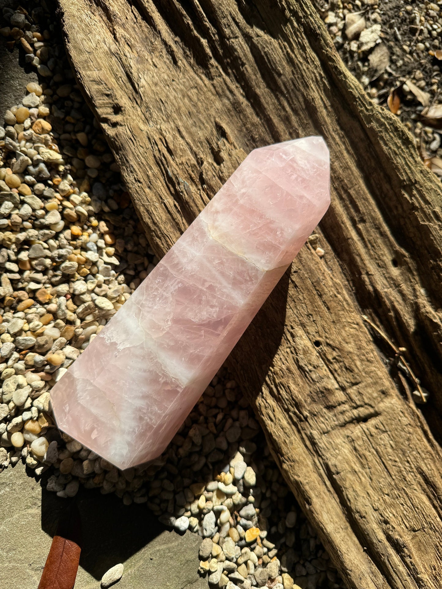 Polished Rose Quartz Tower, From Minas Gerais, Brazil, 1764g 3lbs 14.2oz Crystal, Specimen Mineral