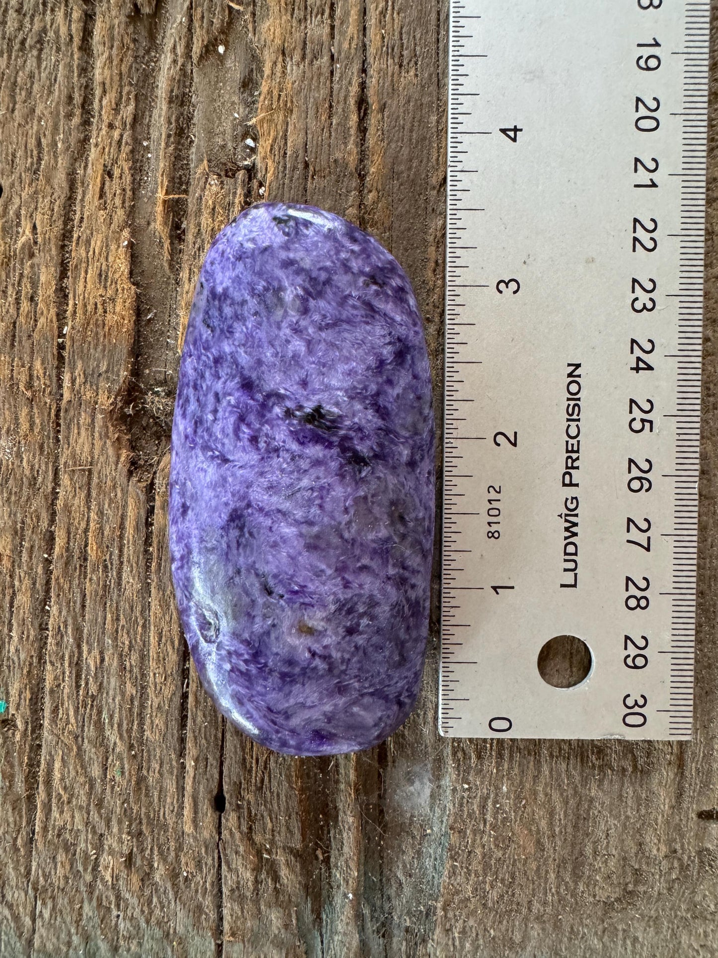 Quality Charoite Palm Stone Specimen 100g From Sakha Republic, Siberia, Russia Mineral