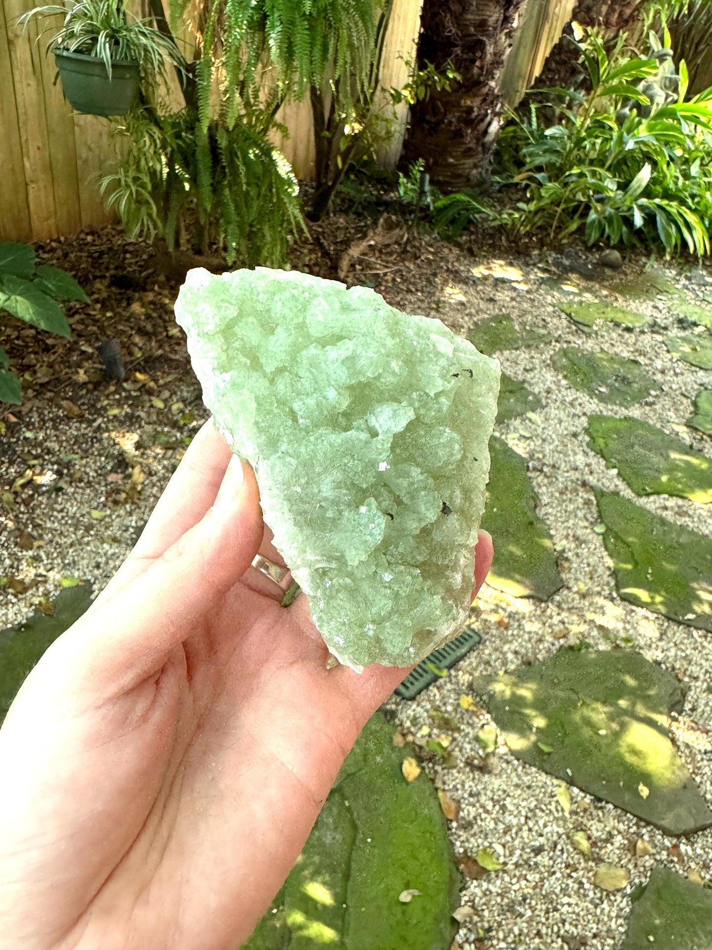 Large Green Prehnite Specimen 344.2g From South Africa Minerals Crystals