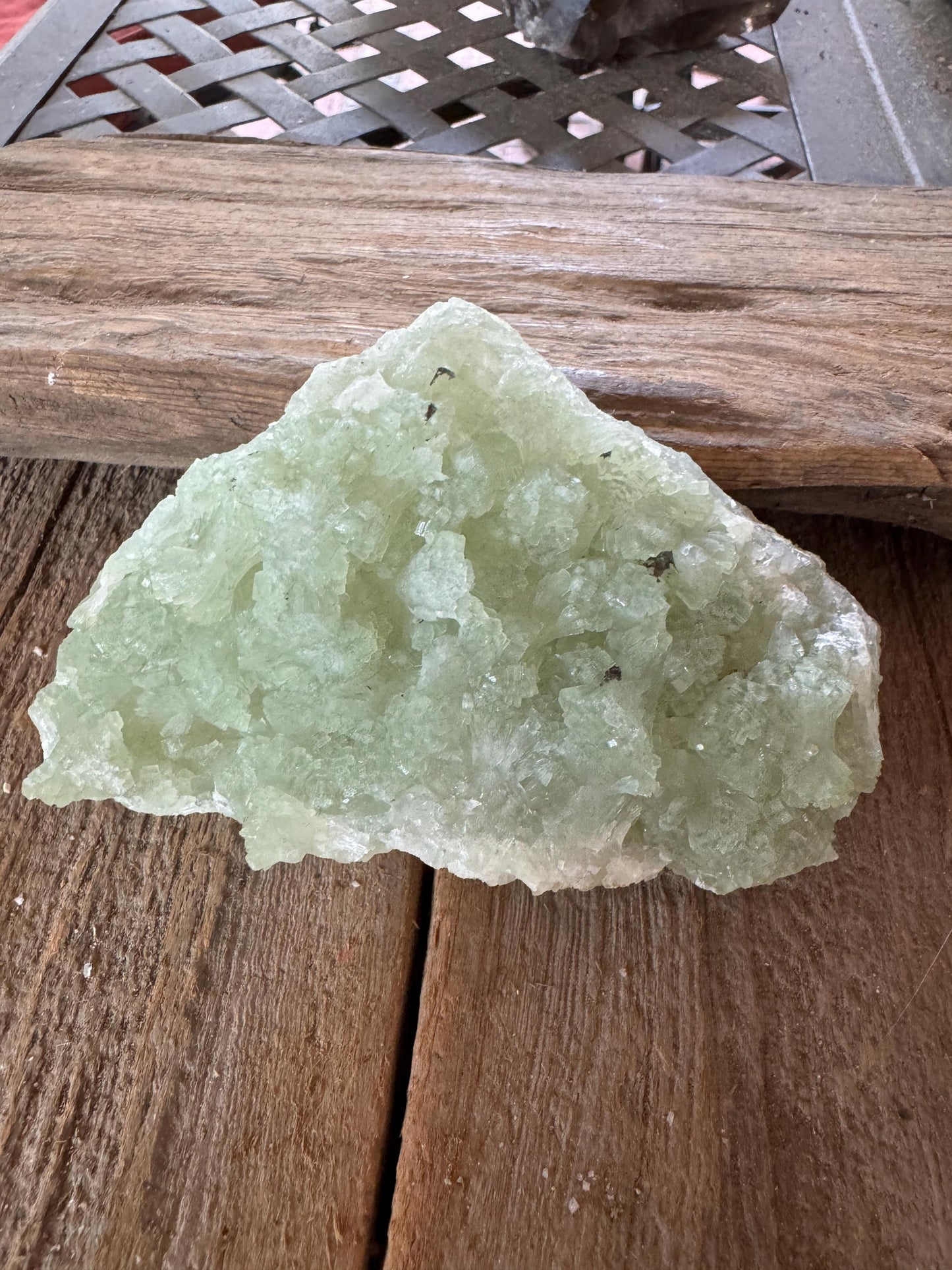 Large Green Prehnite Specimen 344.2g From South Africa Minerals Crystals