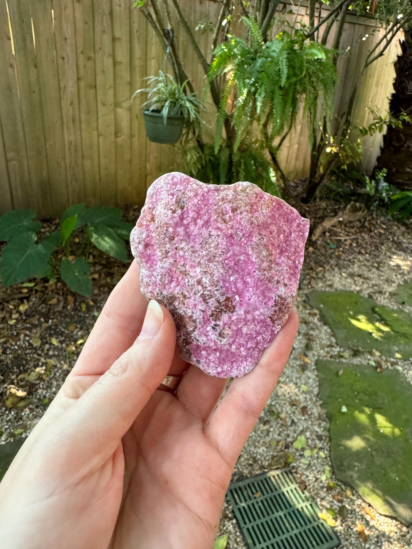 Beautiful Cobalt and Calcite From Zaire, 96.2g Specimen Mineral