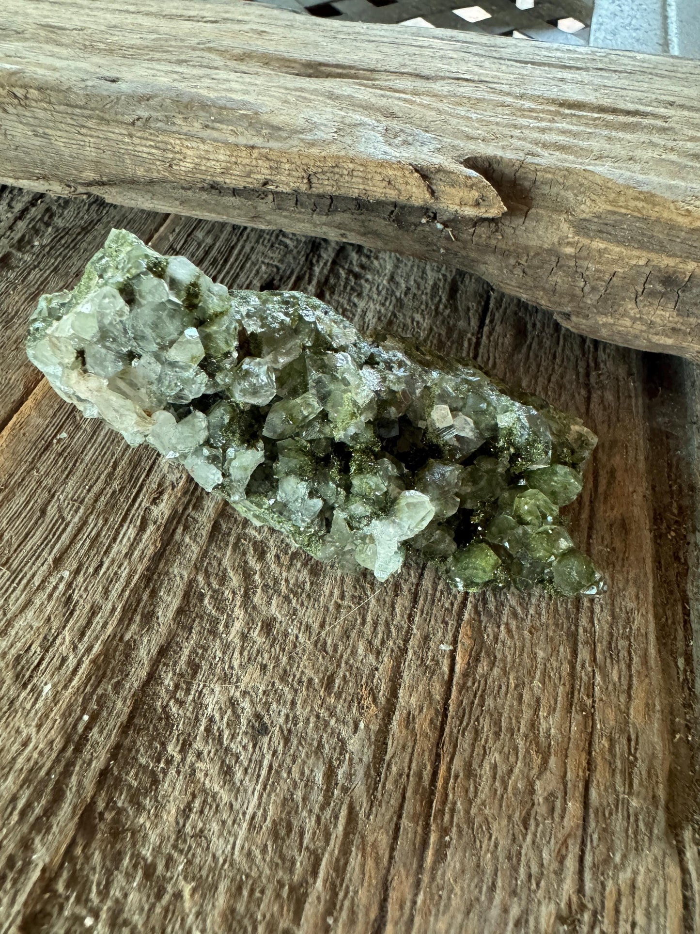 Epidote and Quartz Raw Crystal Specimen 97.4g, From Hakkari, Turkey Mineral Crystal