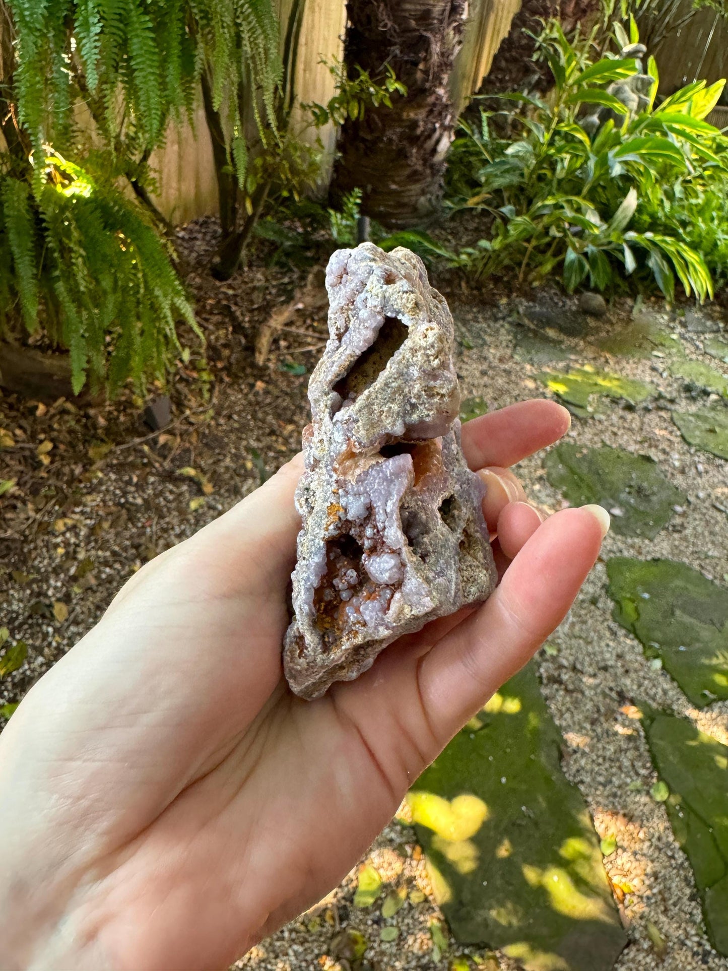 Rare Bi Color Purple and Orange Botryoidal Smithsonite 321g Specimen from Choix Sinaloa Mexico Healing, Metaphysical