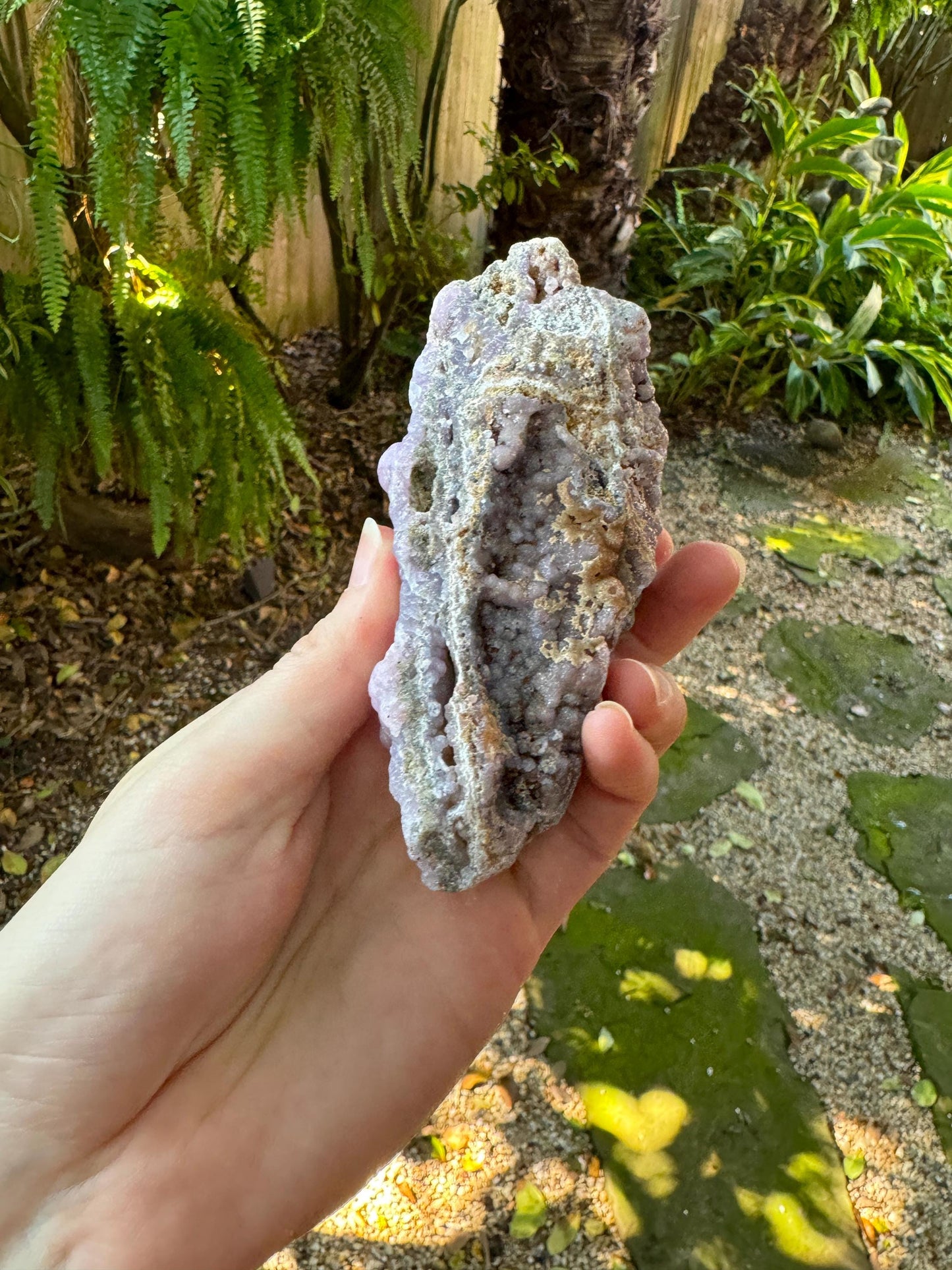 Rare Bi Color Purple and Orange Botryoidal Smithsonite 321g Specimen from Choix Sinaloa Mexico Healing, Metaphysical