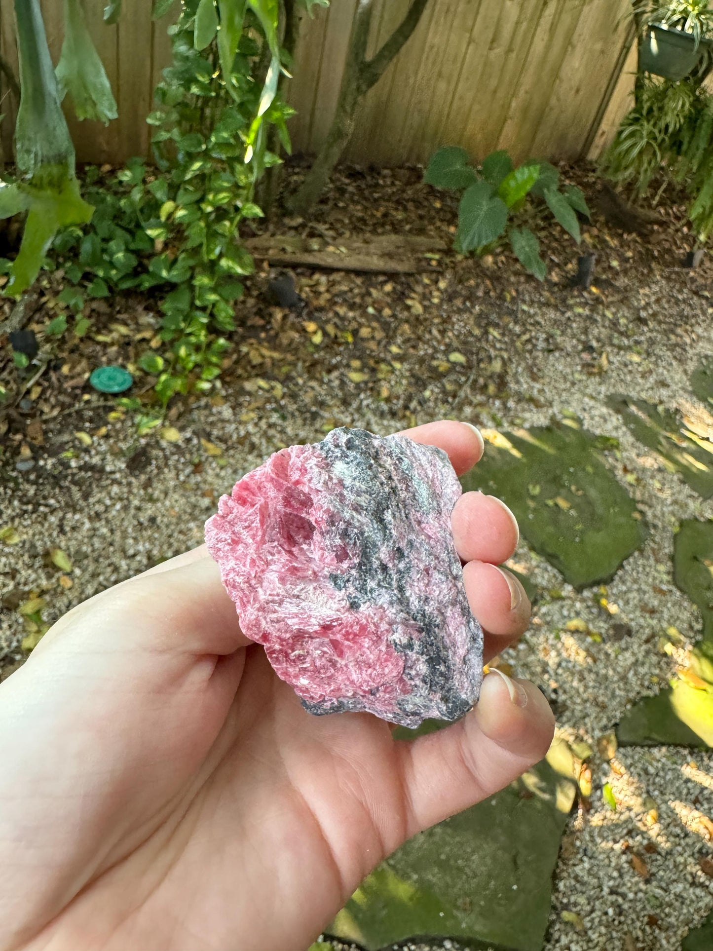 Beautiful Natural Rhodonite Specimen 111.9g From Minas Gerais Brazil