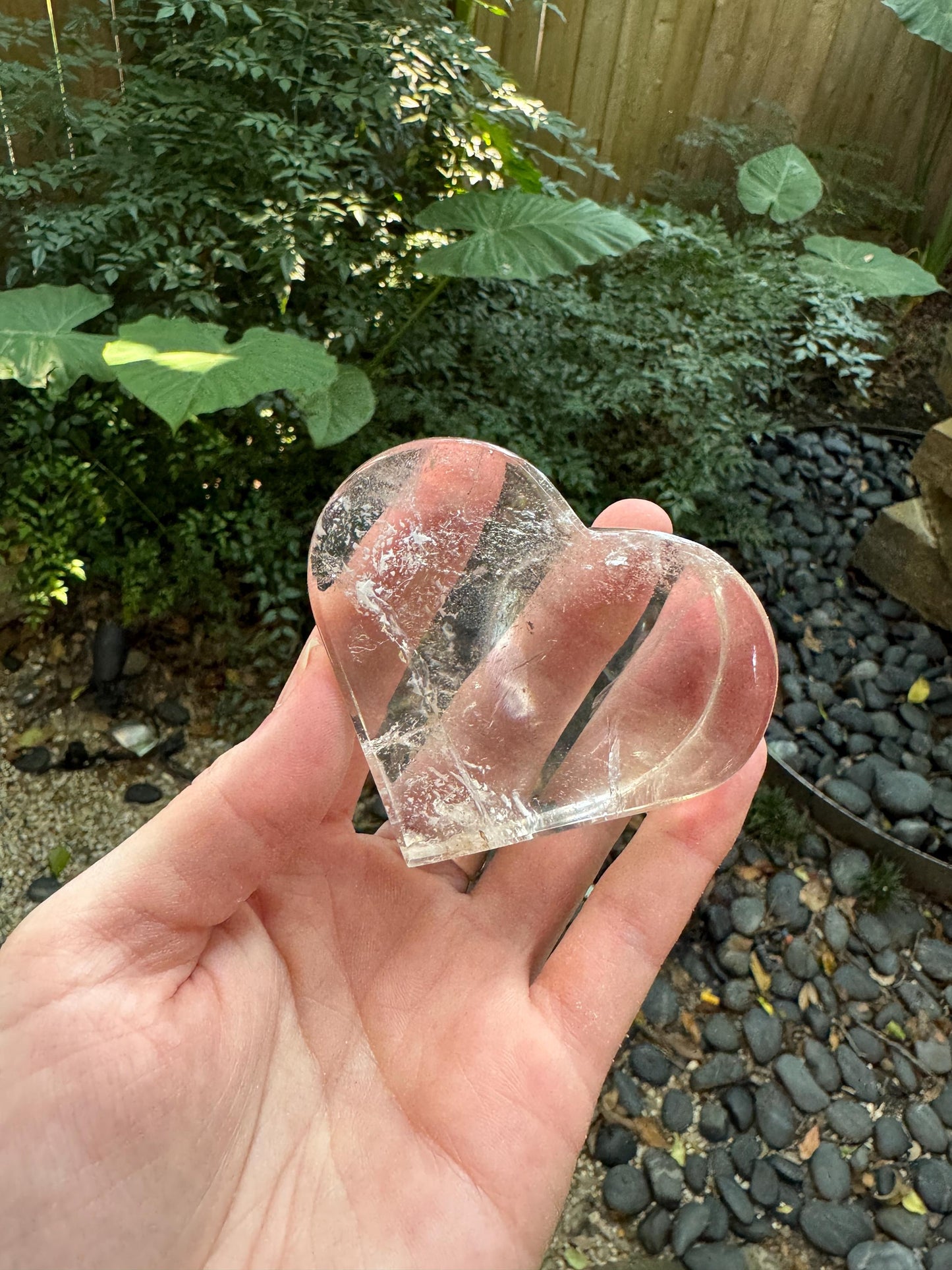 Polished Clear Quartz Heart 174.6g Specimen From Brazil Mineral Crystal