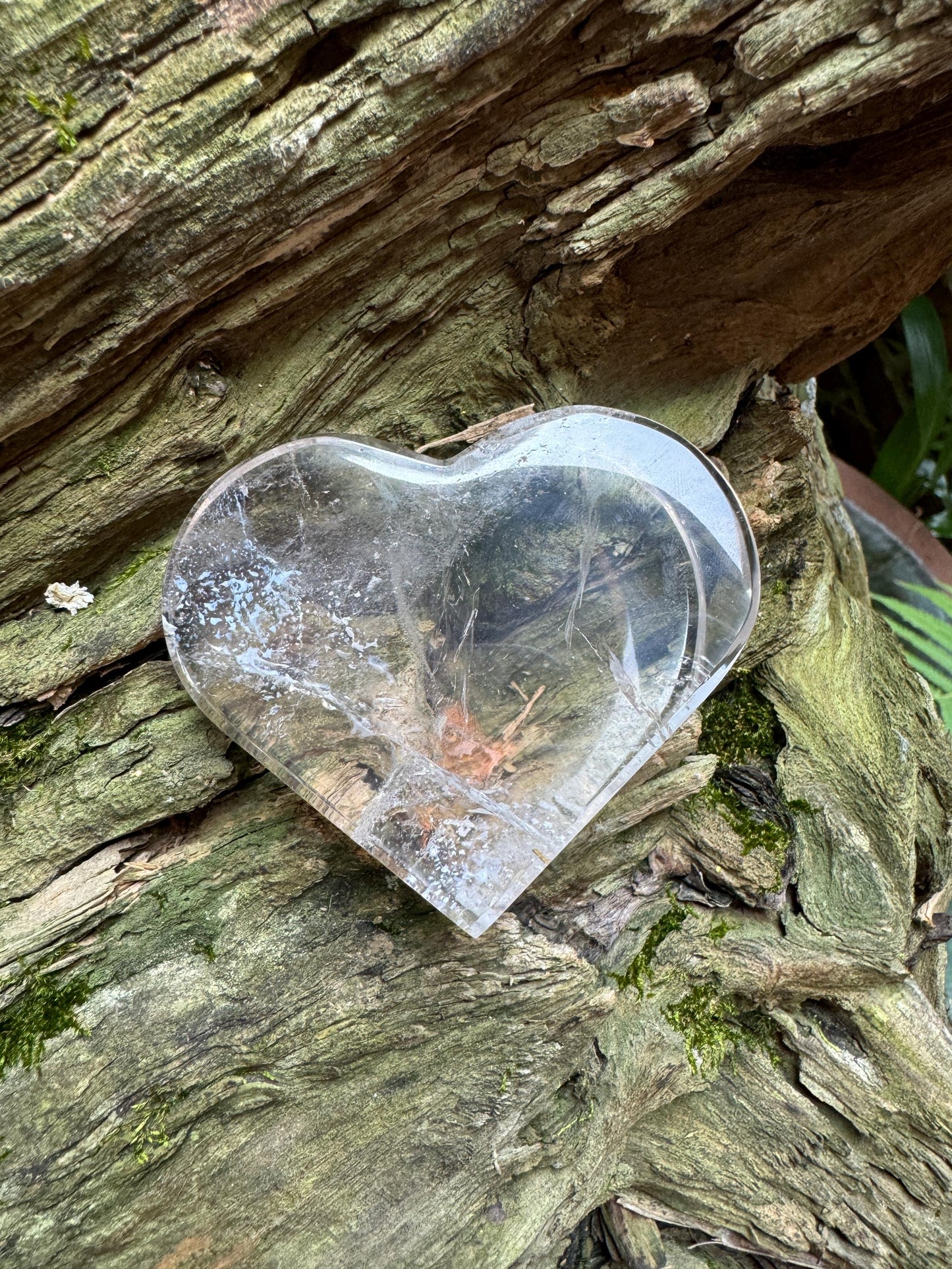 Polished Clear Quartz Heart 174.6g Specimen From Brazil Mineral Crystal